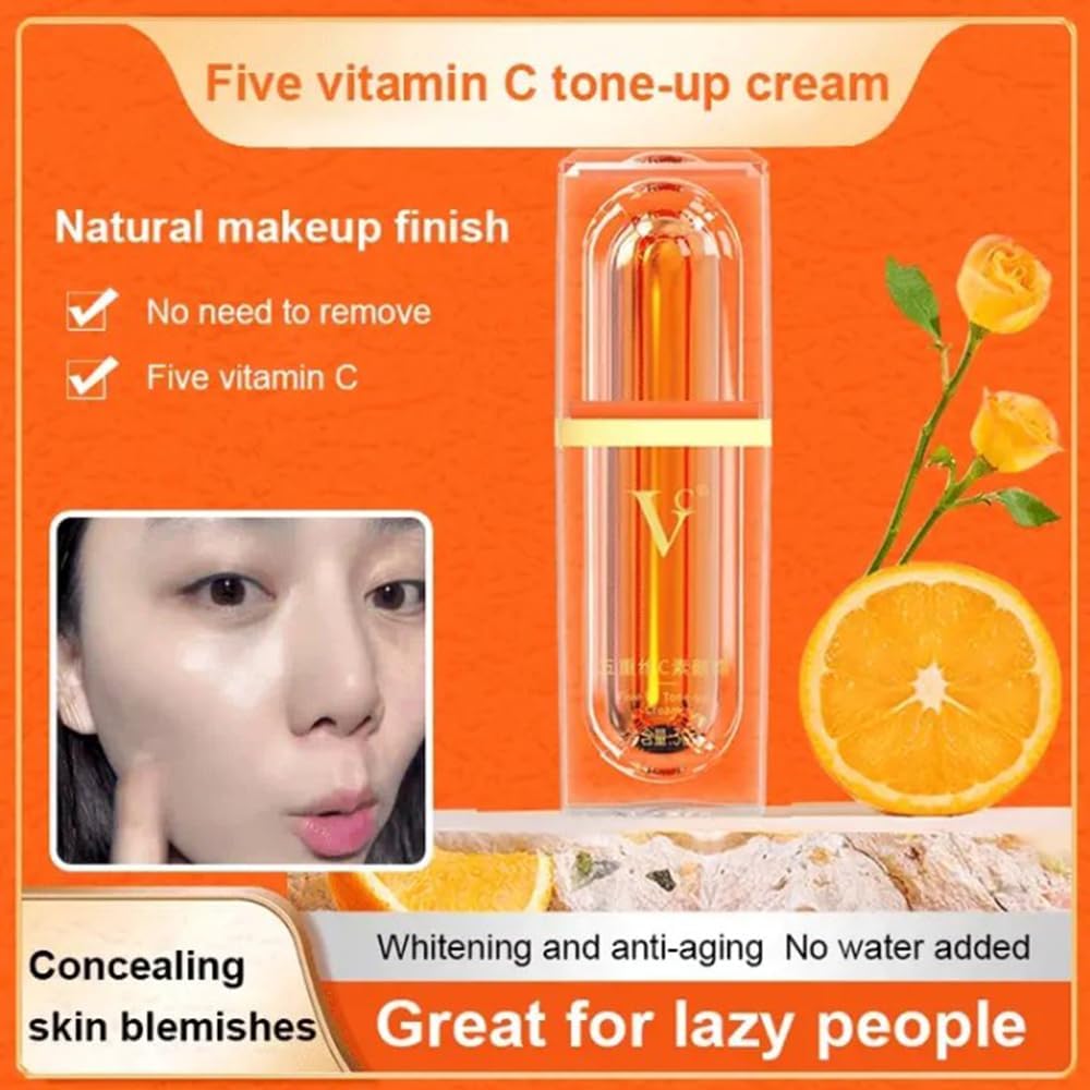 Five Vitamin C Tone-Up Cream, Five Vitamin C Cream, Fivefold Vitamin C BB Cream, Five Vitamin C Natural Makeup Cream, Vitamin C Face Serum Moisturizer Cream