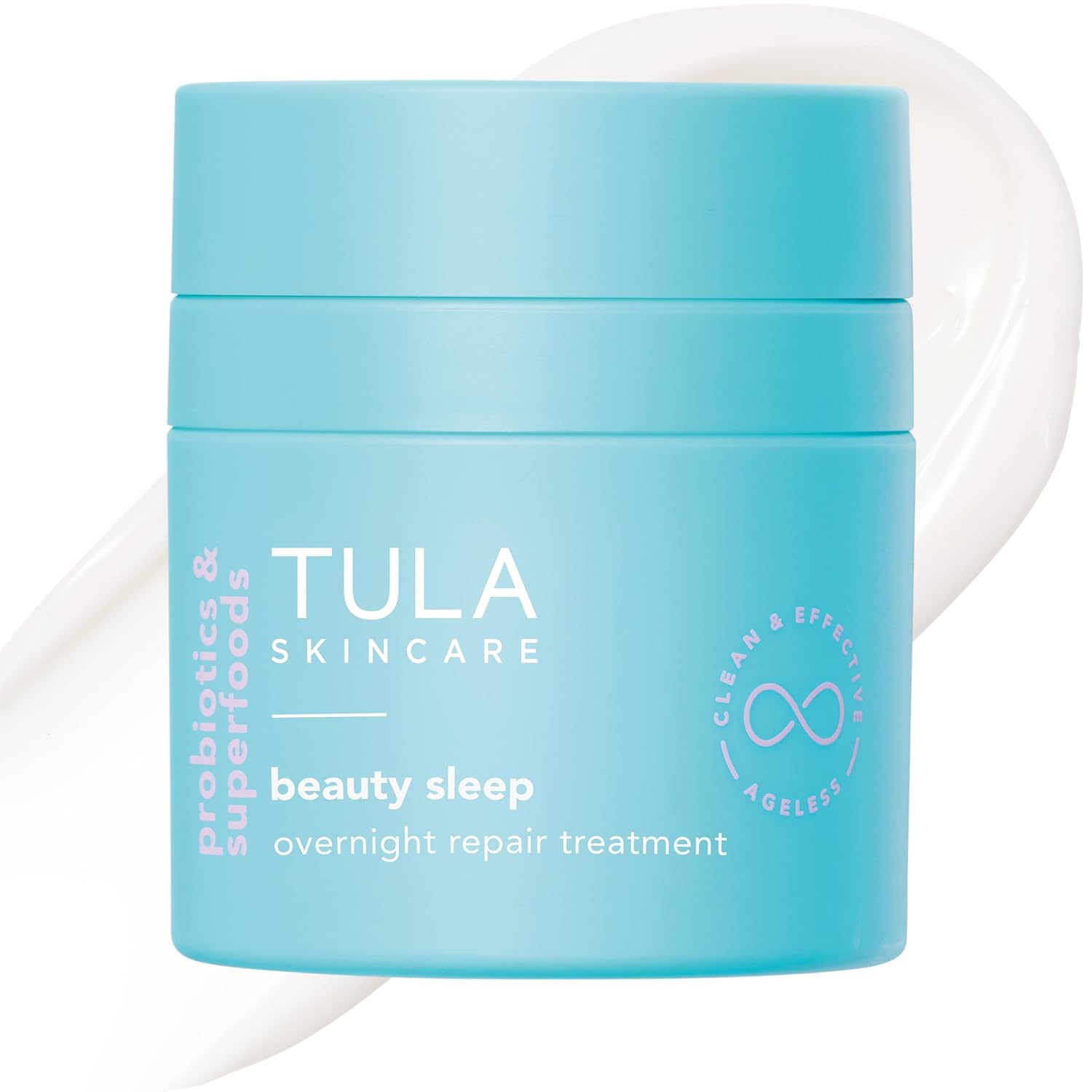 TULA Skin Care Beauty Sleep Overnight Repair Treatment - Anti-Aging, Night Cream, Contains Natural Peptides, AHAs, & Vitamin C to Reduce the Appearance of Lines and Dull Tone, 1.7 oz.
