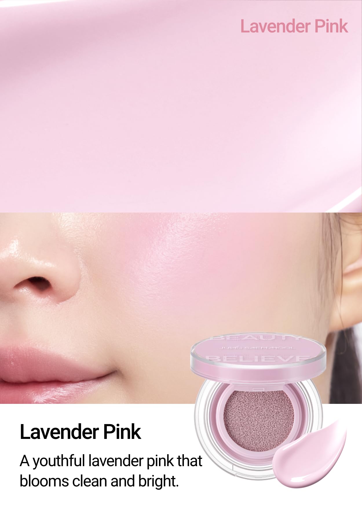 JUNGSAEMMOOL Artist Cushion Blush (Dewy Coral) | Easy to Blend, Lightweight, Hydrating Korean Makeup Cushion Blush for Dewy & Glowing Cheeks