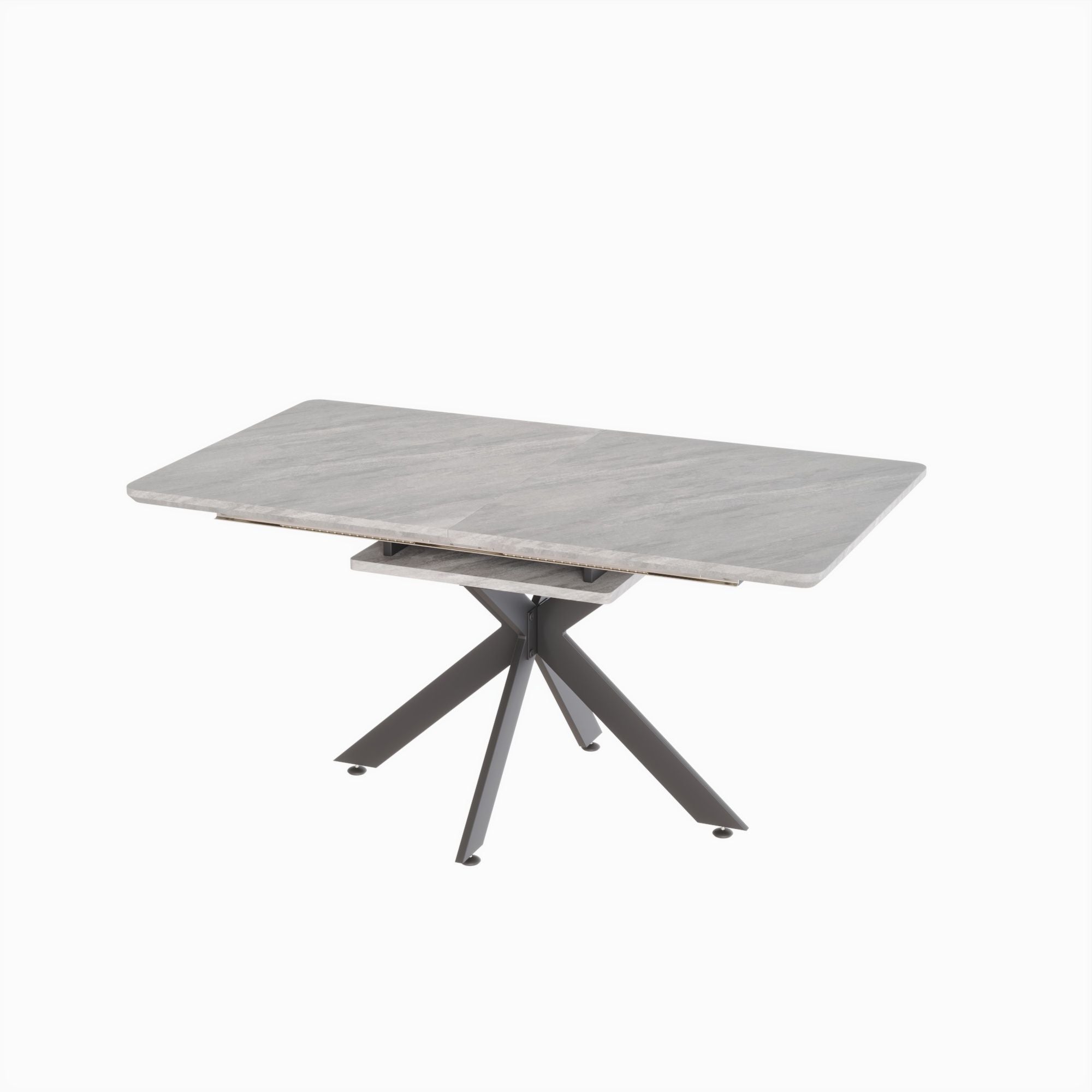 62.4" extendable 78.15" dining Table Set for 6-8 Person for Dining Room,C-shaped Tube Soft padded armless dining chair and Very large Dining Room Table Kitchen Table Chair Set with metal Legs