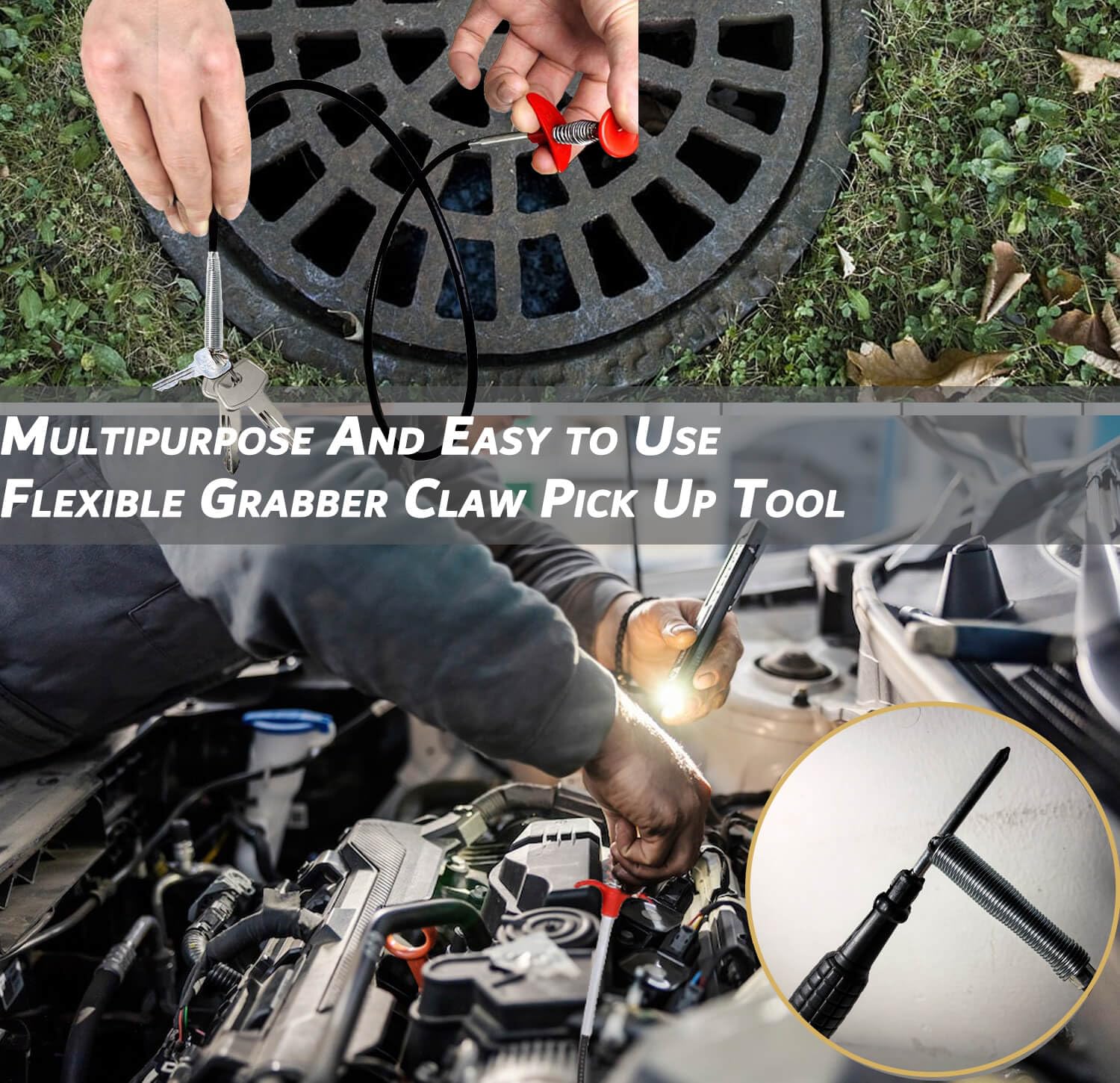 60CM Sewer Dredger Spring Pipe Dredging Tool Household Hair Cleaner Drain Clog Remover Cleaning Tools Household For Kitchen Sink Kitchen Gadgets