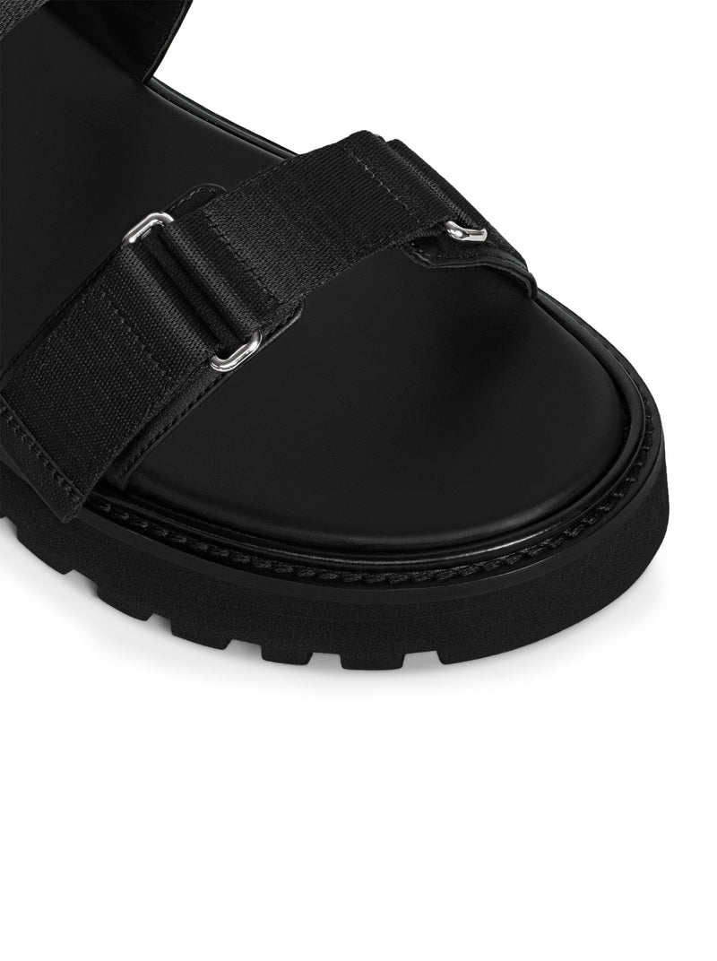 Celine Men Billie Celine Strapple Sandal In “Celine” Jacquard And Calfskin