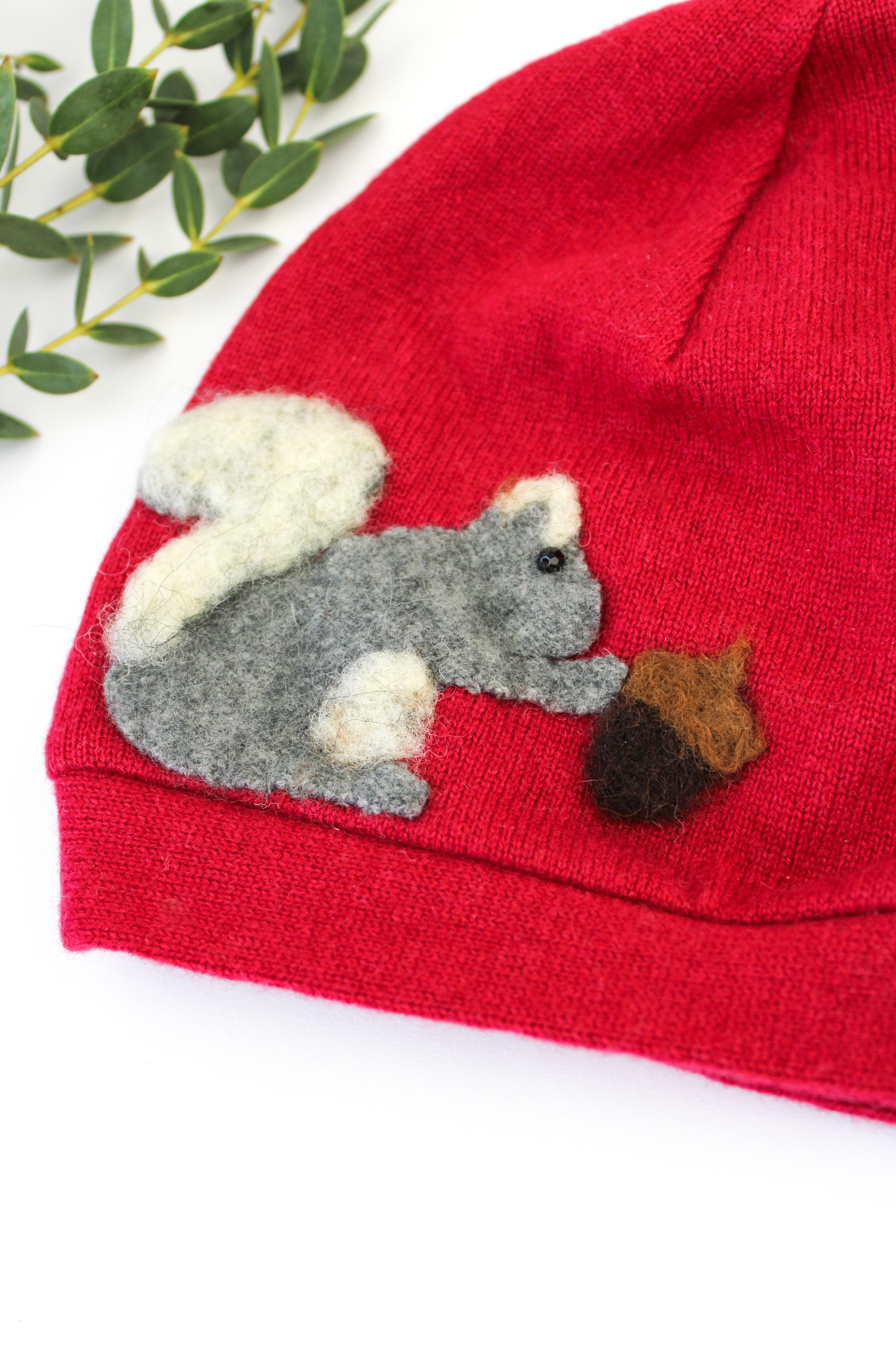 Squirrel Cashmere Hat - Baby