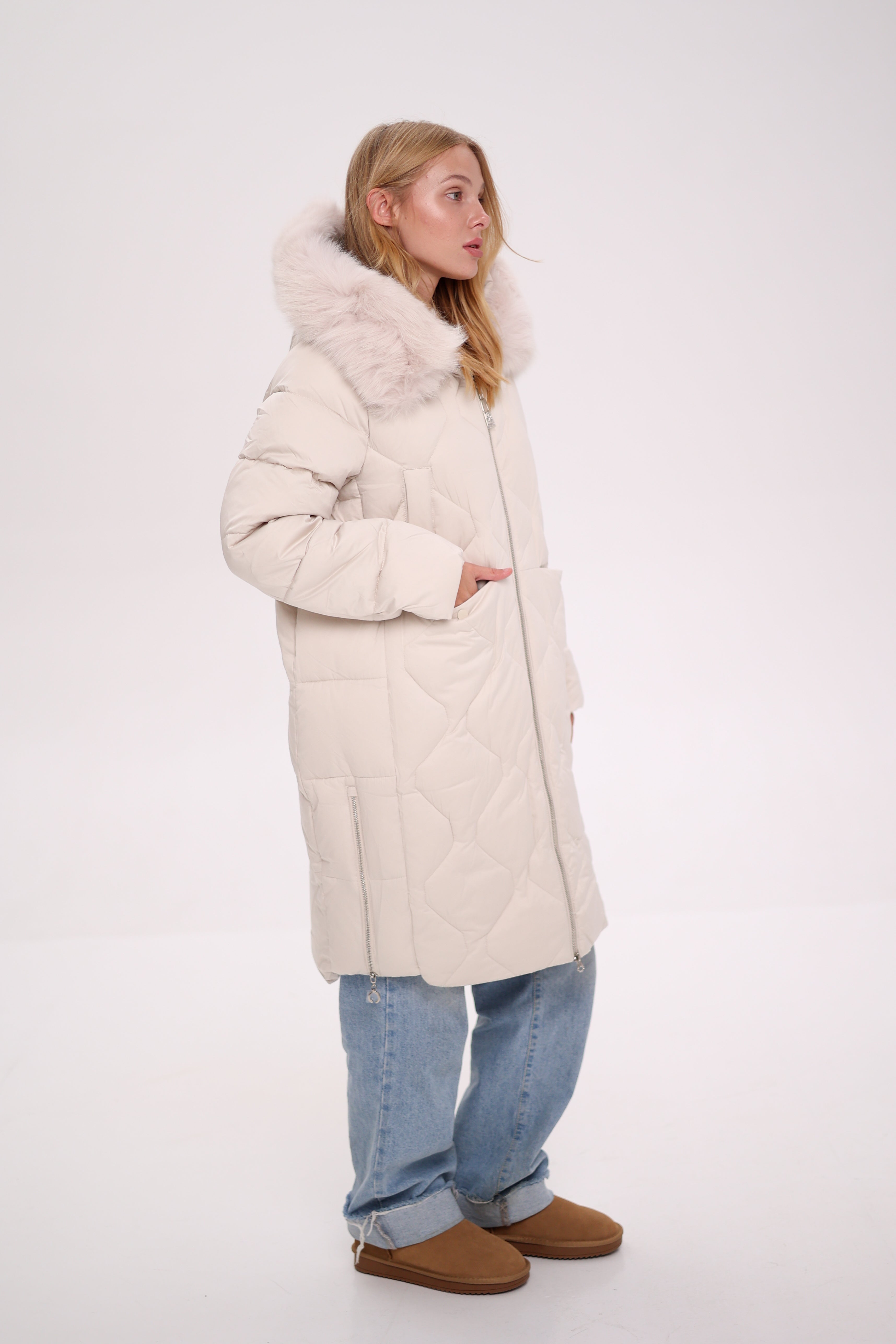 Genuine Polar Fox Thinsulate™ Insulation Coat