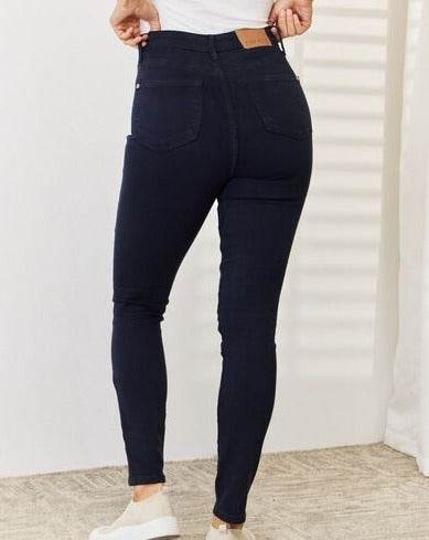 Judy Blue Full-Size Garment Dyed Tummy Control Skinny Women Jeans