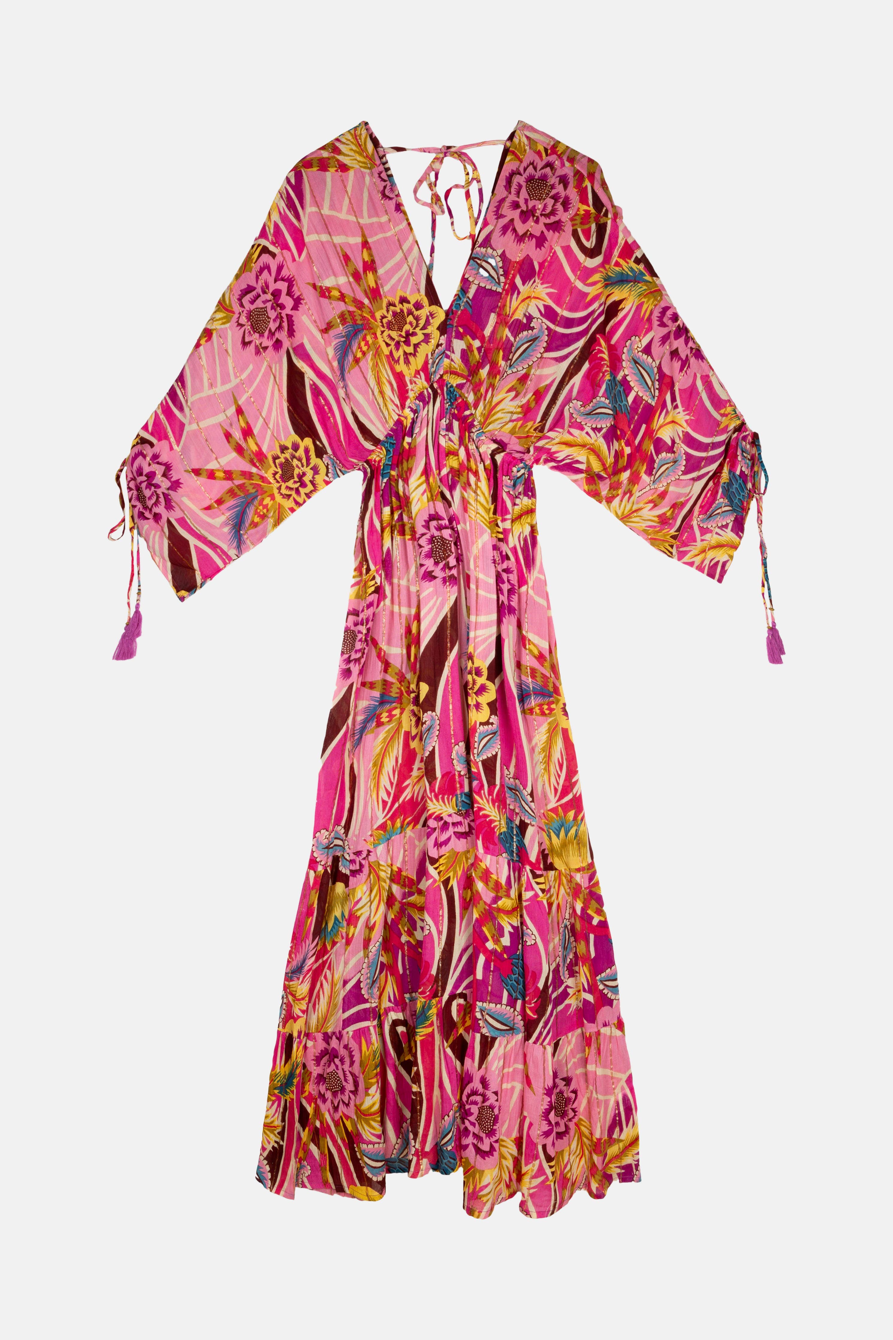 POSITANO PINK LONG DRESS