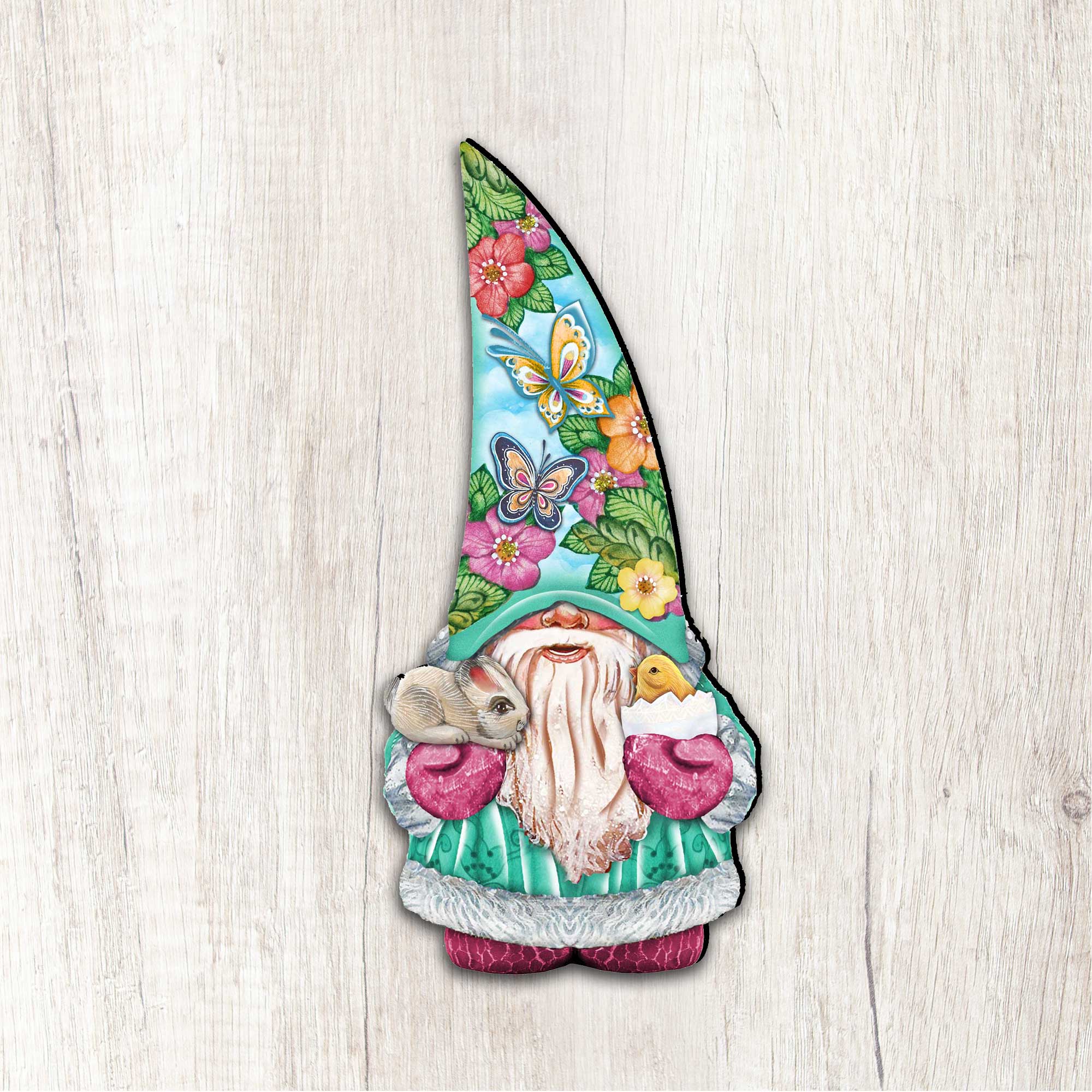Spring Gnome Easter Door Decor by G. DeBrekht - Easter Spring Decor - 8611011H