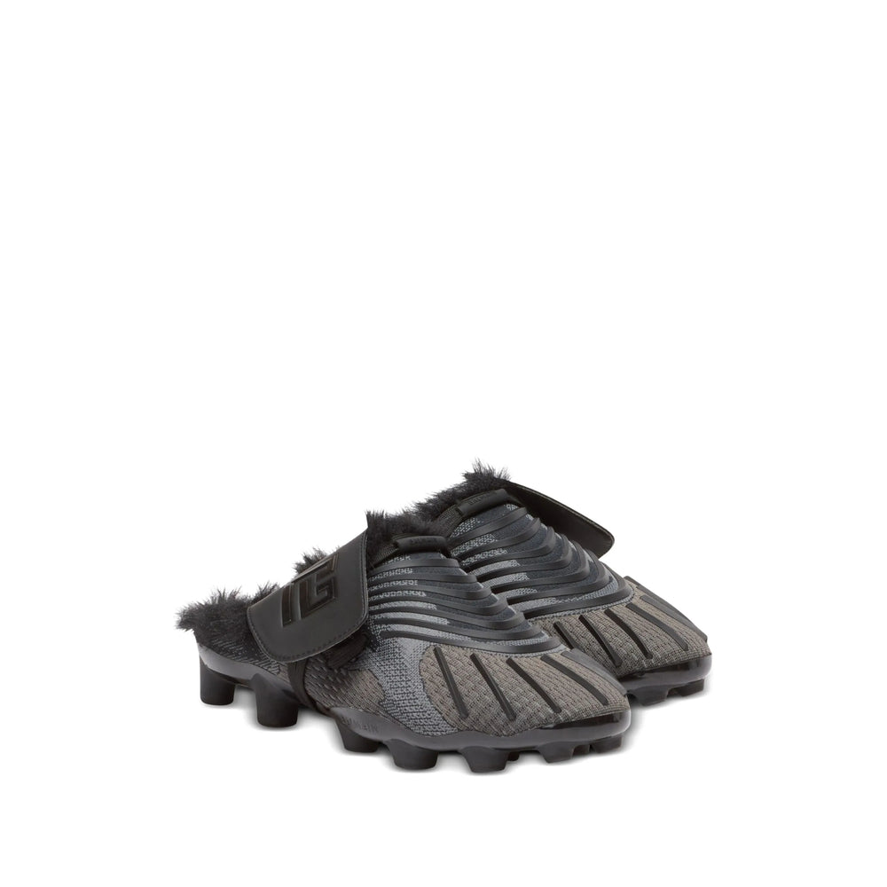 Balmain Black Slippers Men