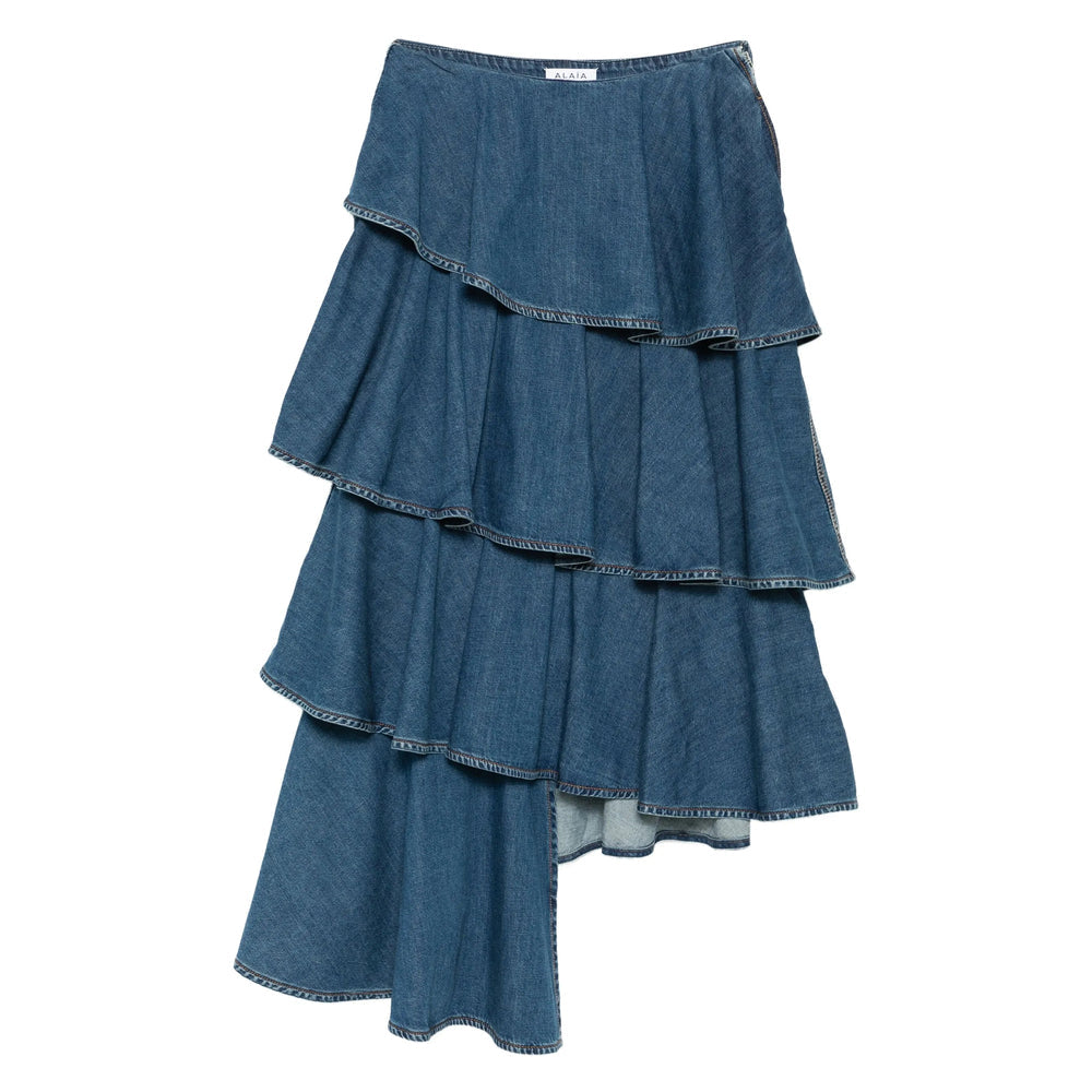 Alaïa Blue Skirts - Asymmetric & Draped Skirts Women