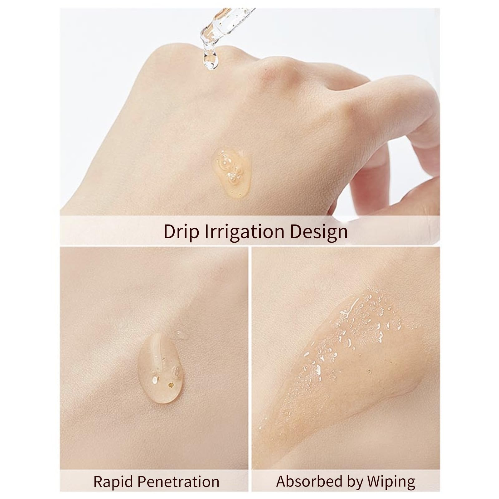 BLUE LOVE 24K Gold Foil Hyaluronic Acid Serum for Women & Man - Anti-Aging Essence for Deep Moisturization and Dark Spot Reduction - Radiant Skin Care Solution, 3.38 fl oz