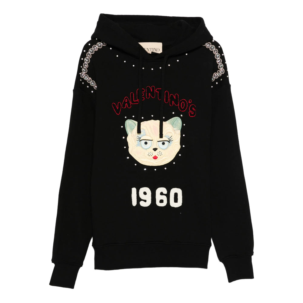 Valentino Black Sweaters & Knitwear - Hoodies Men