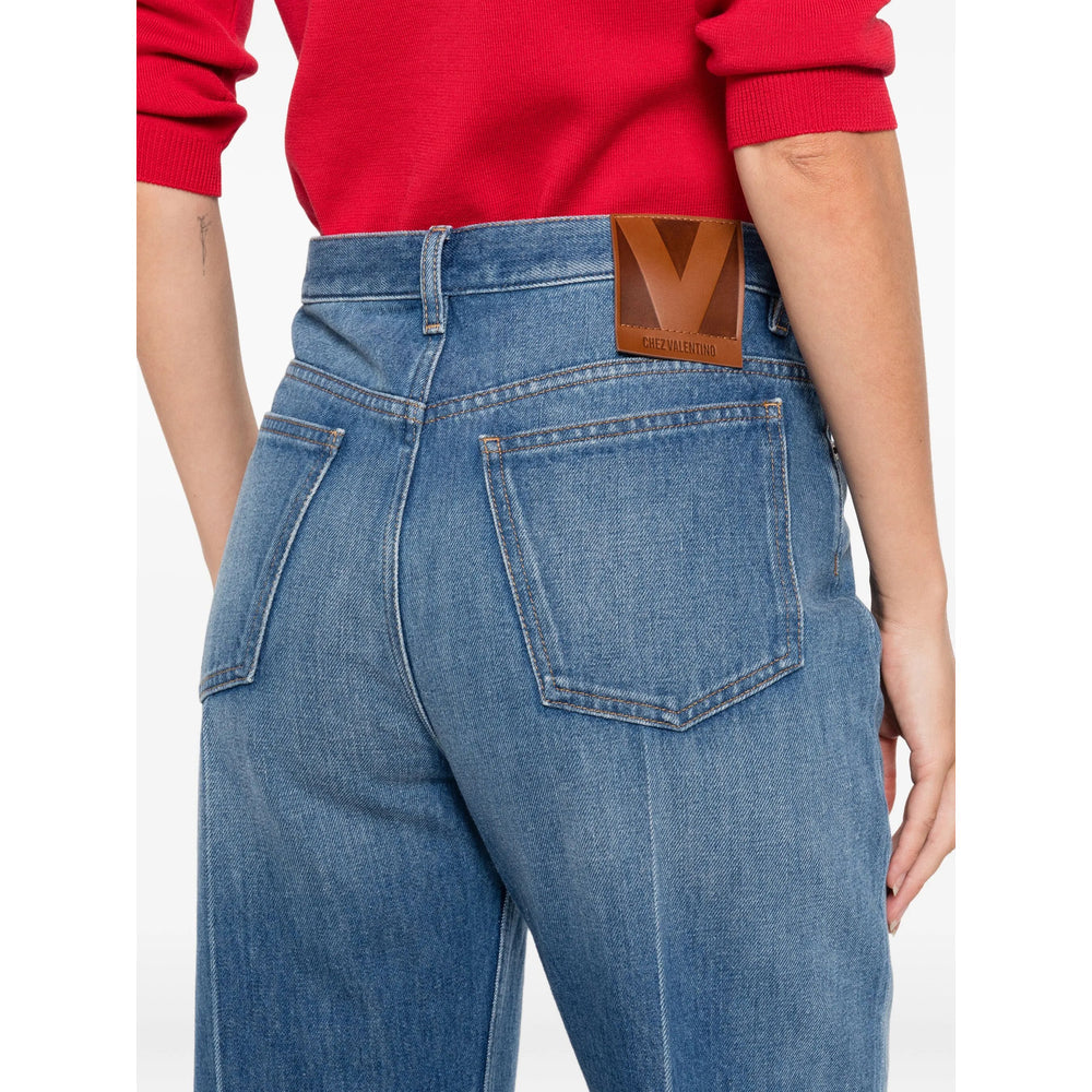 Valentino Blue Denim - Flared Jeans Women