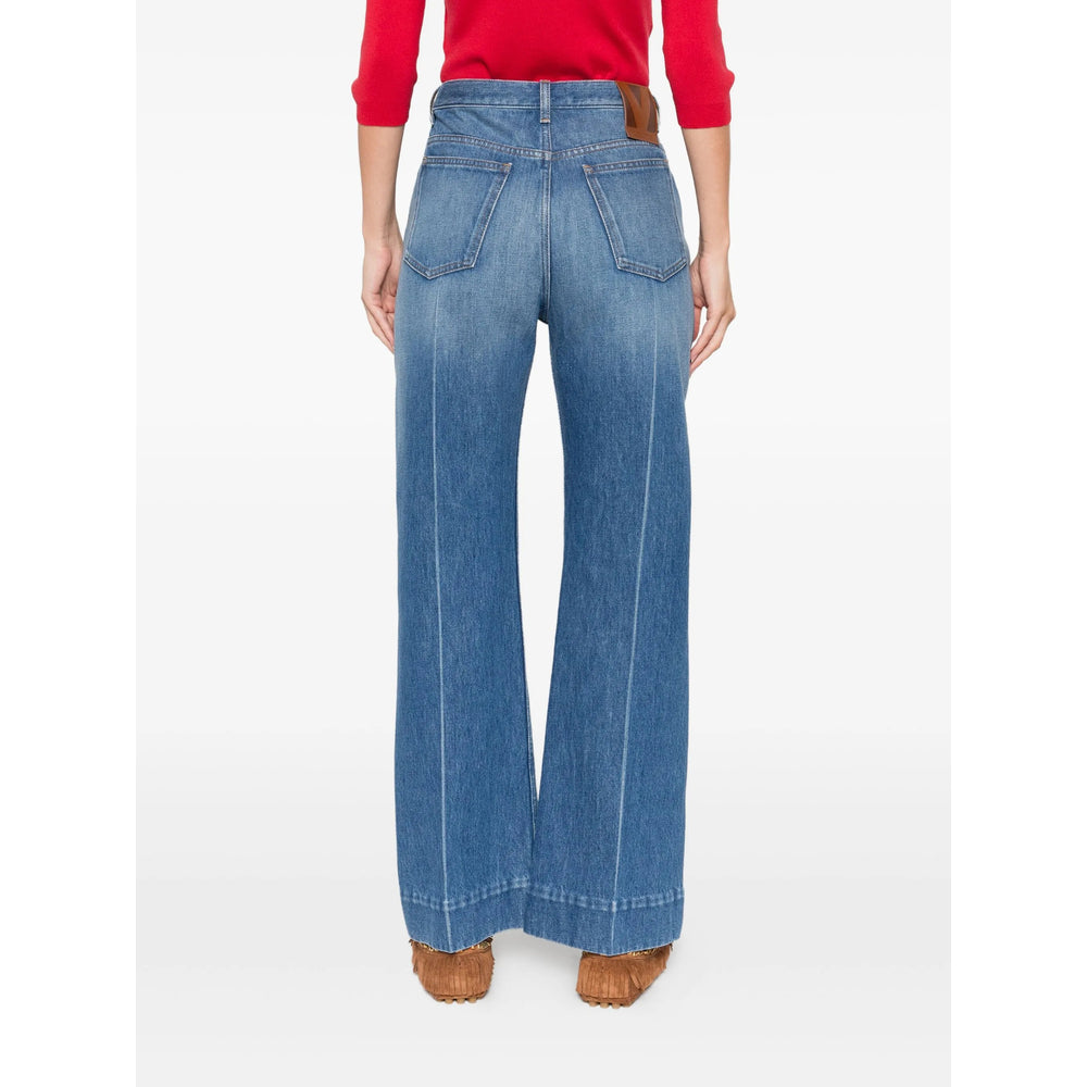 Valentino Blue Denim - Flared Jeans Women