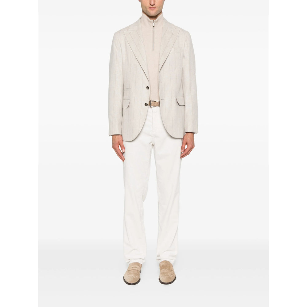 Brunello Cucinelli Neutrals Trousers - Regular & Straight-Leg Trousers Men
