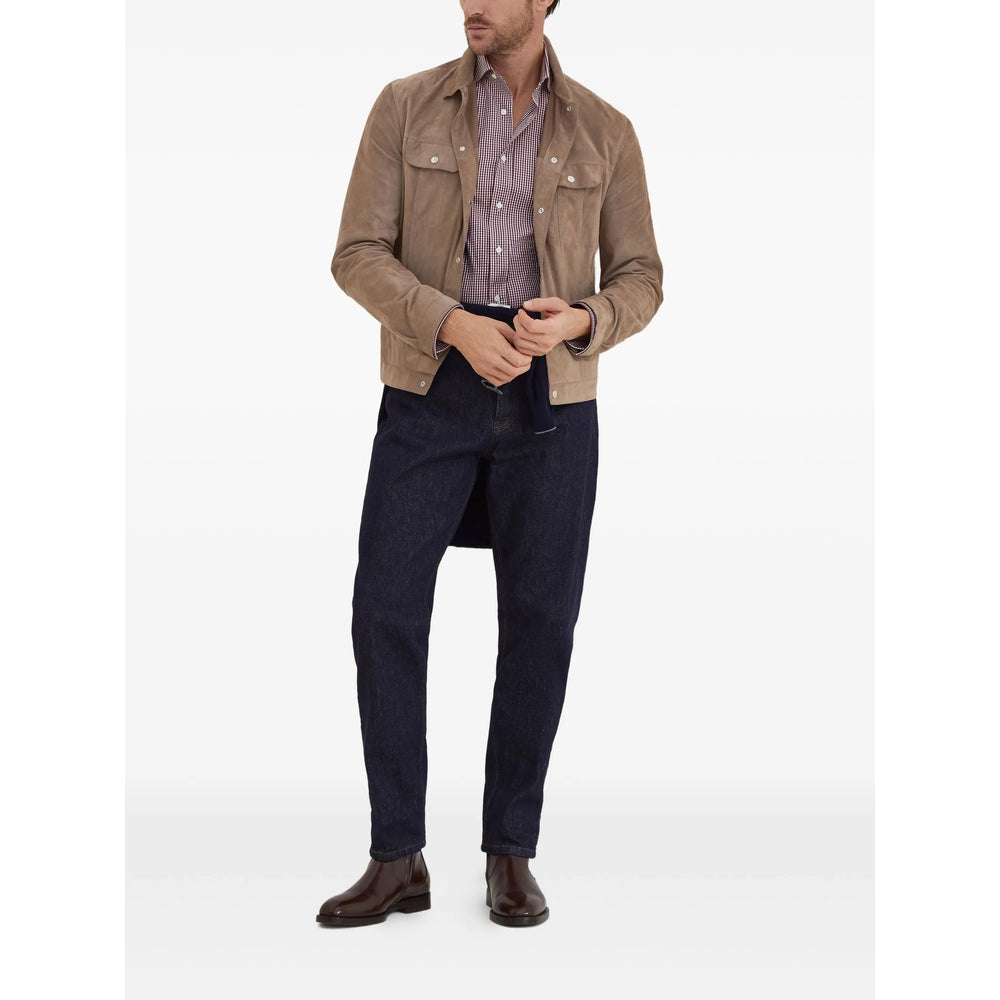 Brunello Cucinelli Red Shirts Men