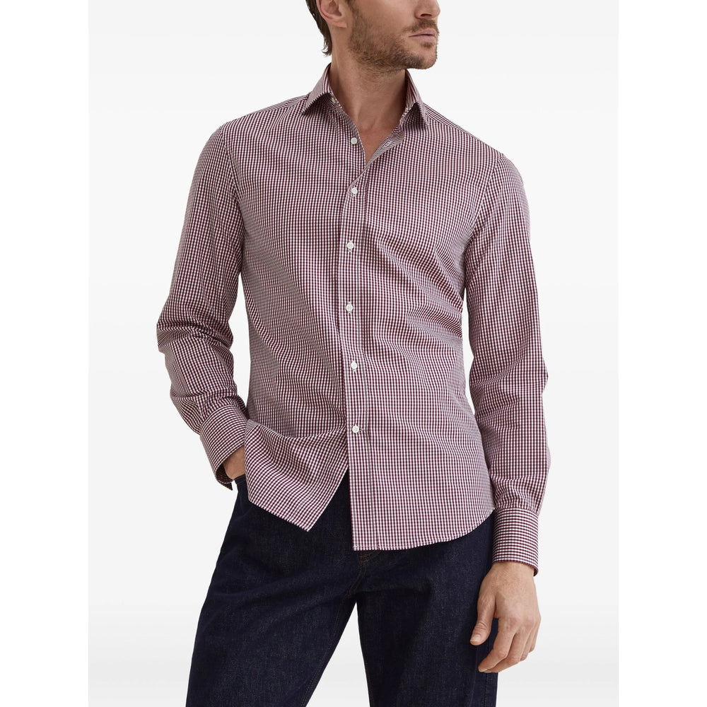 Brunello Cucinelli Red Shirts Men