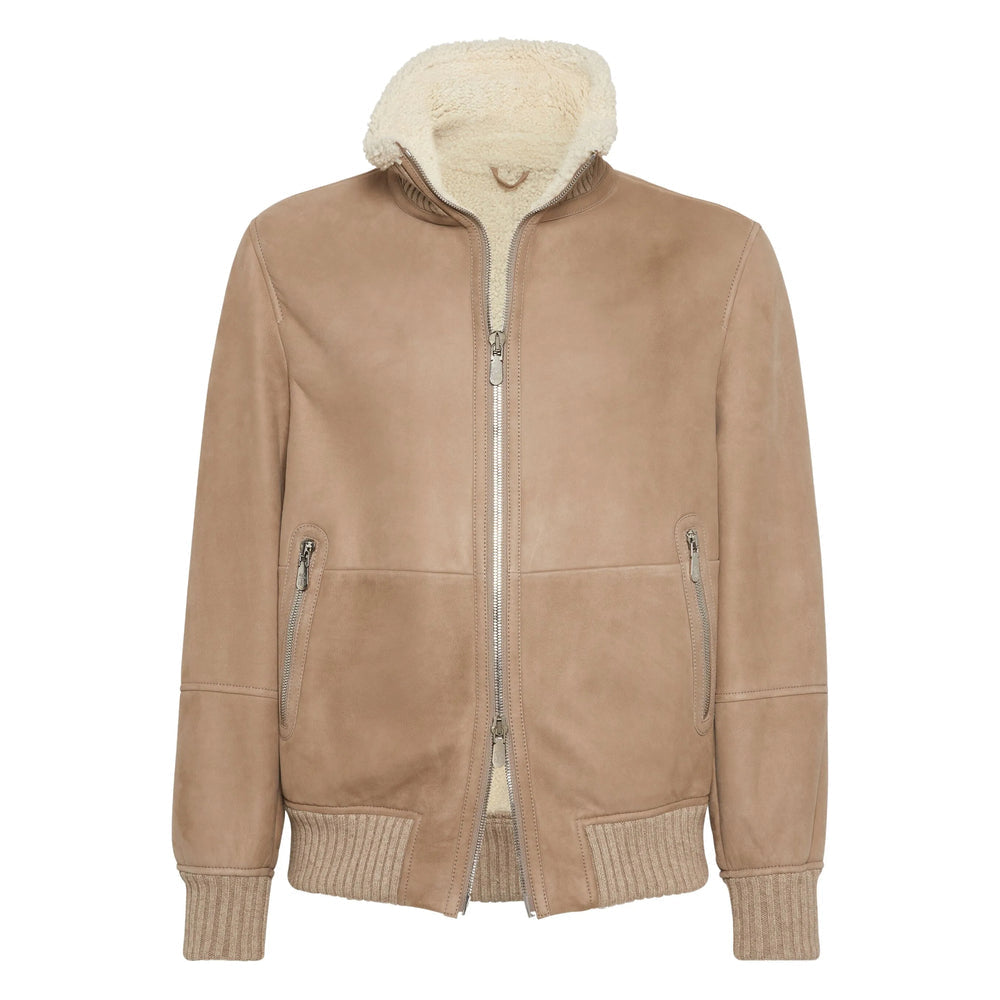 Brunello Cucinelli Brown Jackets - Leather Jackets Men