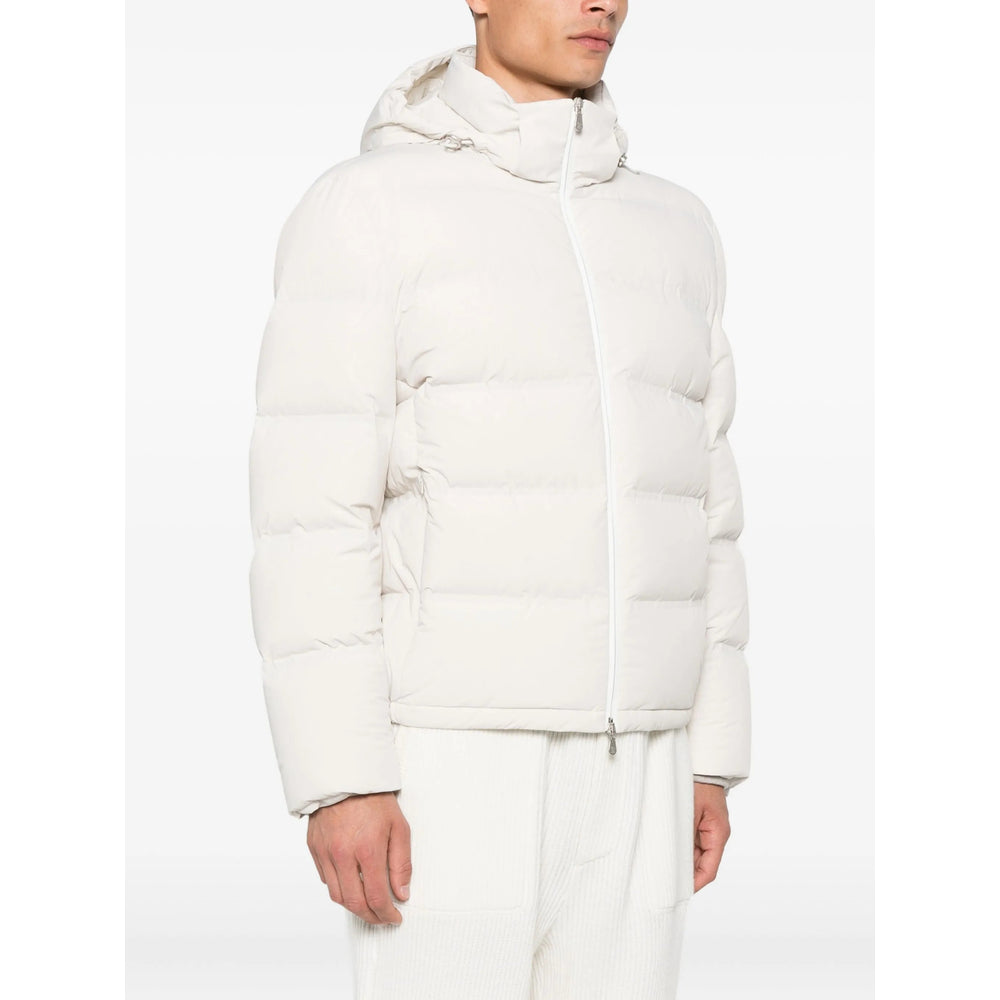 Brunello Cucinelli White Jackets - Padded & Down Jackets Men
