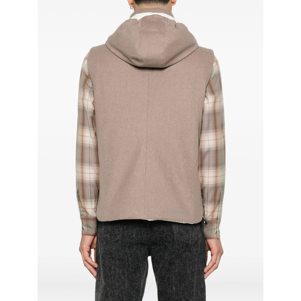 Brunello Cucinelli Brown Jackets - Waistcoats & Gilets Men