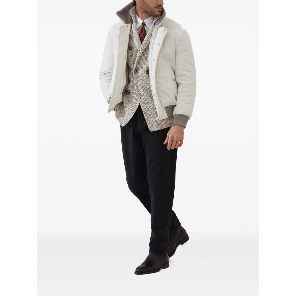 Brunello Cucinelli Neutrals Sweaters & Knitwear - Cardigans Men