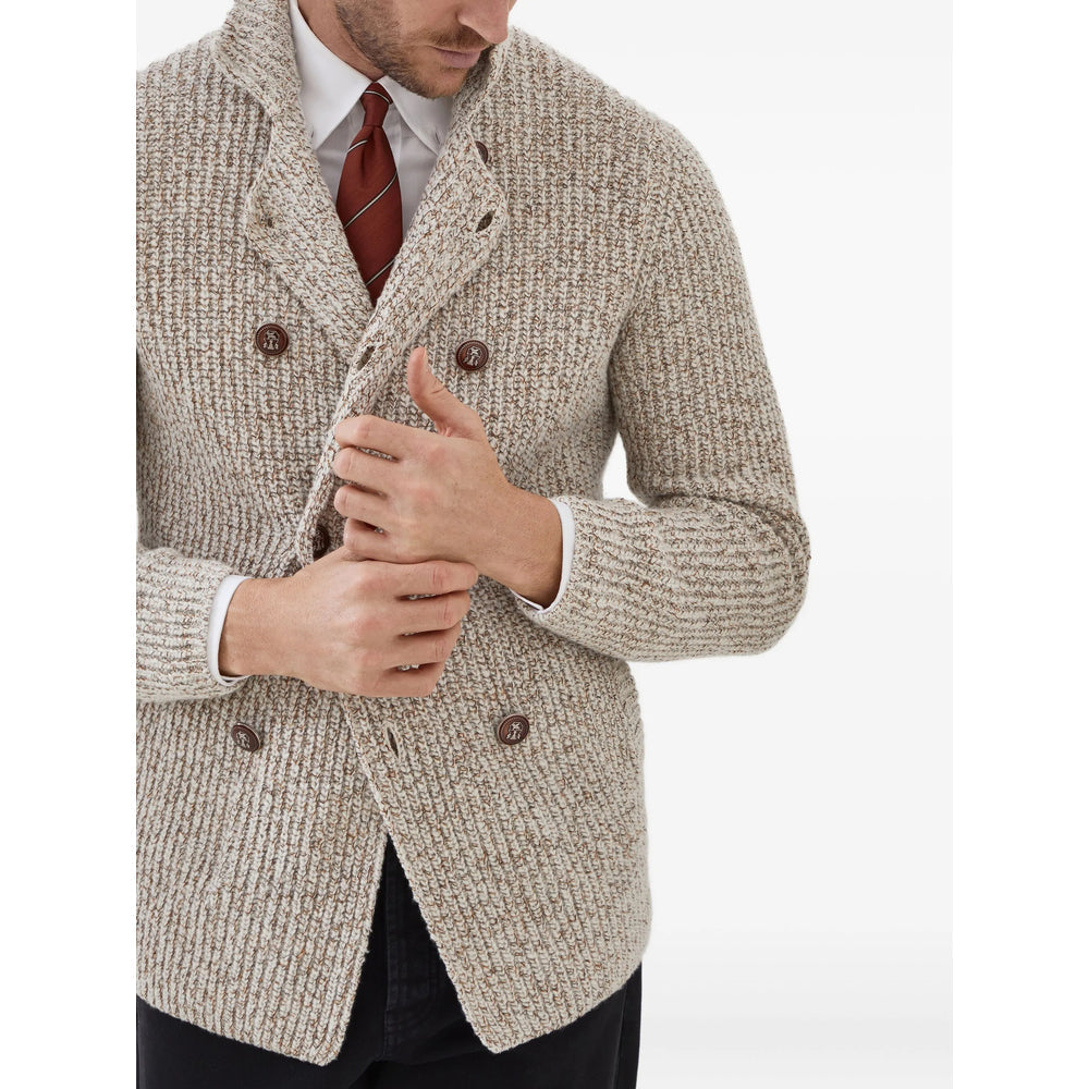 Brunello Cucinelli Neutrals Sweaters & Knitwear - Cardigans Men