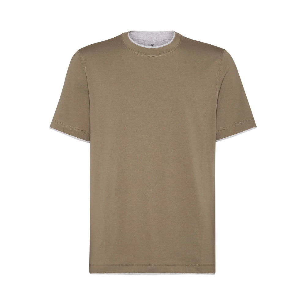 Brunello Cucinelli Neutrals T-Shirts & Vests - T-Shirts Men
