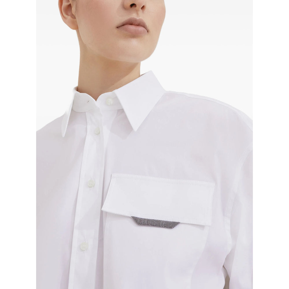 Brunello Cucinelli White Tops - Shirts Women