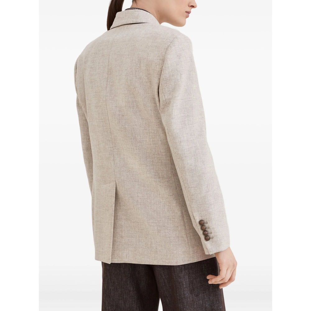 Brunello Cucinelli Neutrals Jackets - Blazers Women