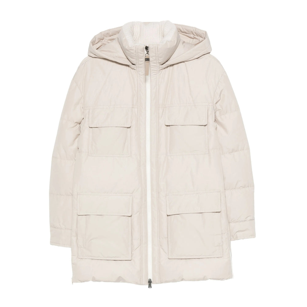 Brunello Cucinelli Neutrals Coats - Single Breasted Coats Women