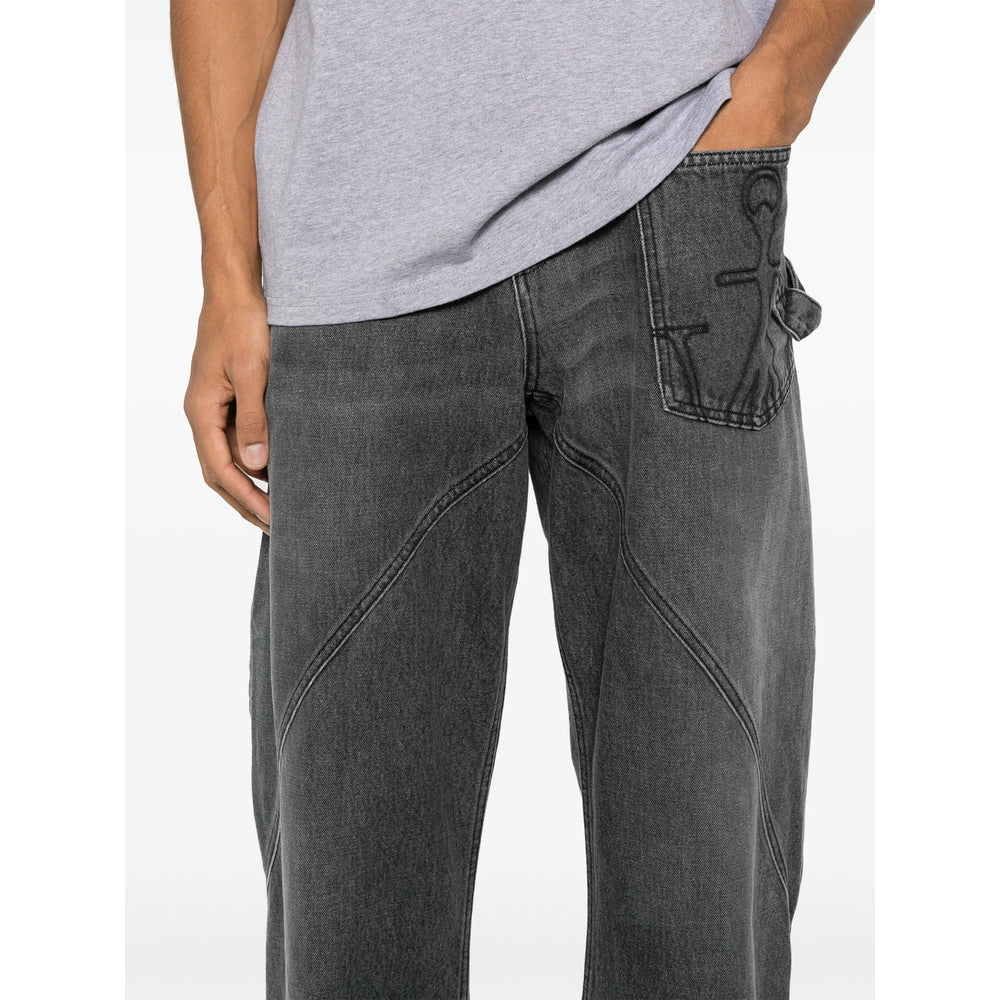 Jw Anderson Grey Denim - Regular & Straight-Leg Jeans Men