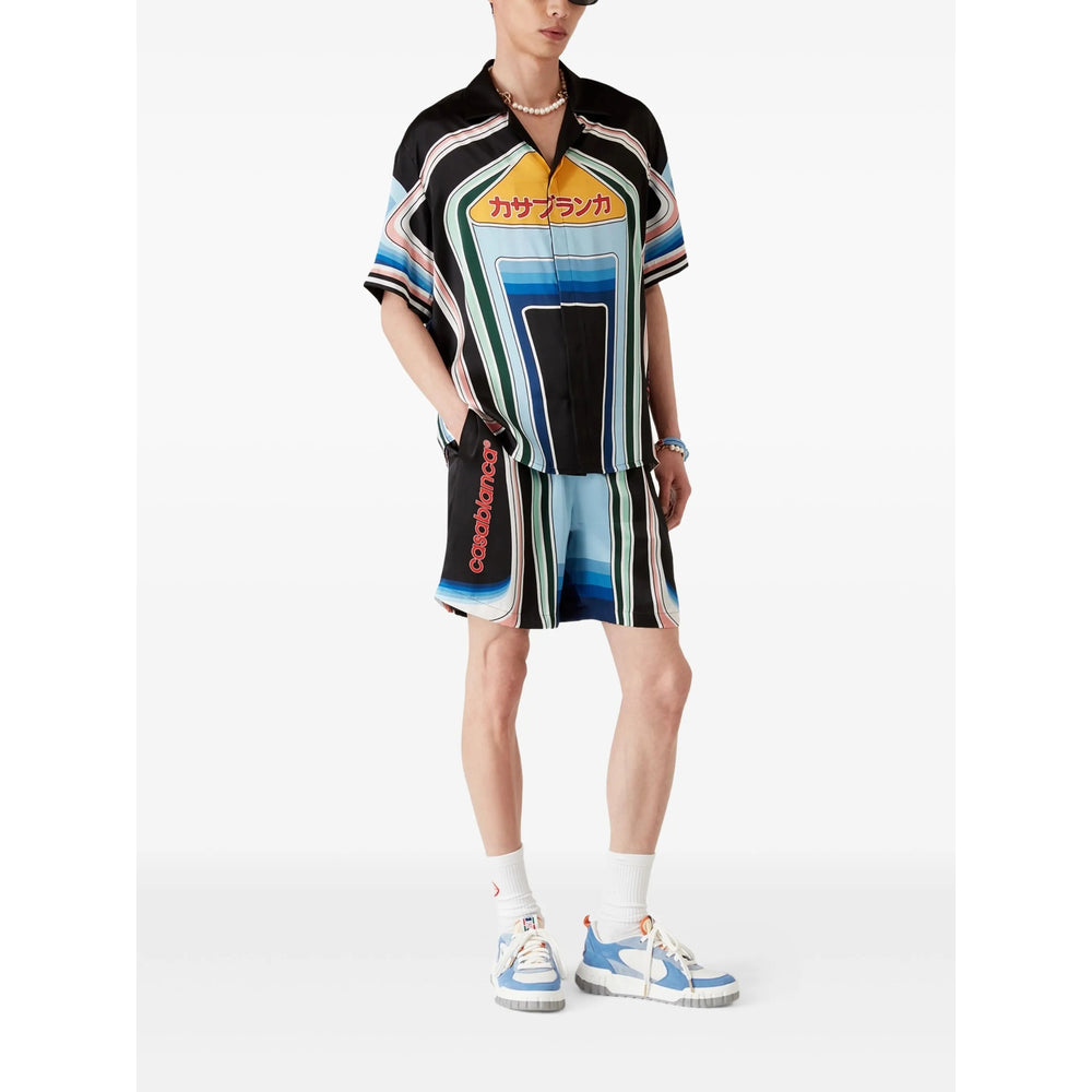 Casablanca Black Shorts - Deck Shorts Men