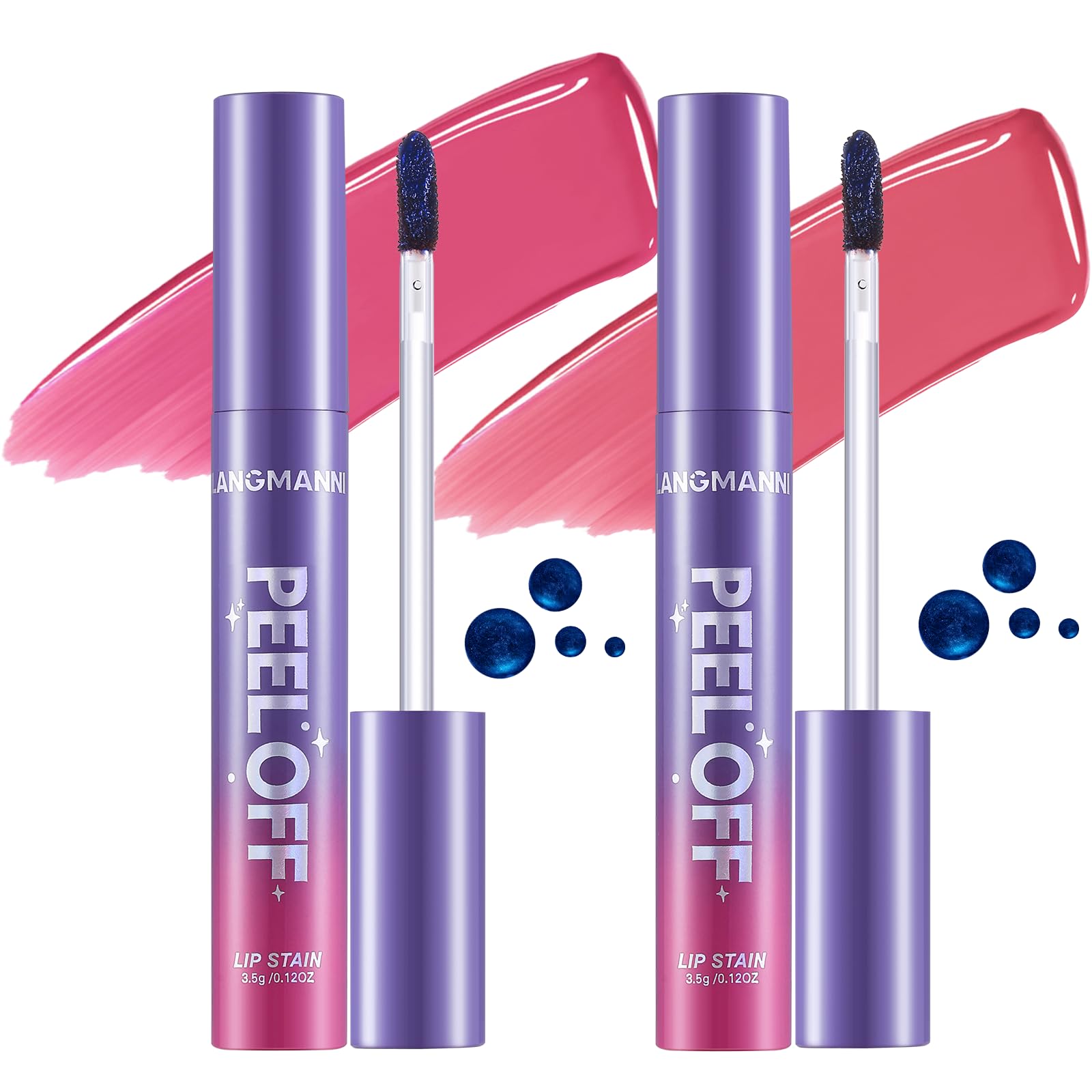 Jolilab Quick Lip Stain Peel Off,Wipe Off,Waterproof,Transfer proof,Highly Pigmented,Ultra Long Lasting Peel Off Lip Makeup With Matte finish for All-day Wear.(#03+04)