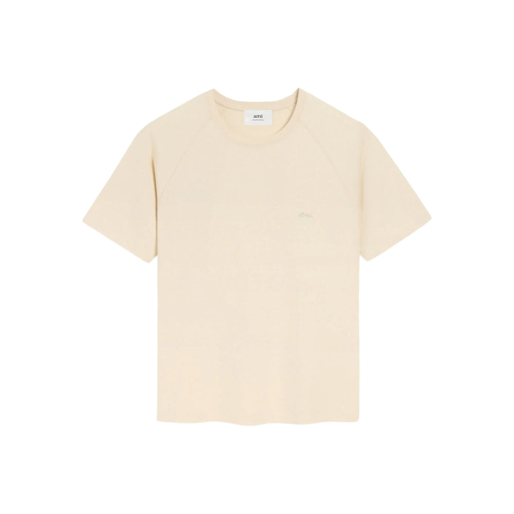 Ami Paris Neutrals T-Shirts & Vests - T-Shirts Men