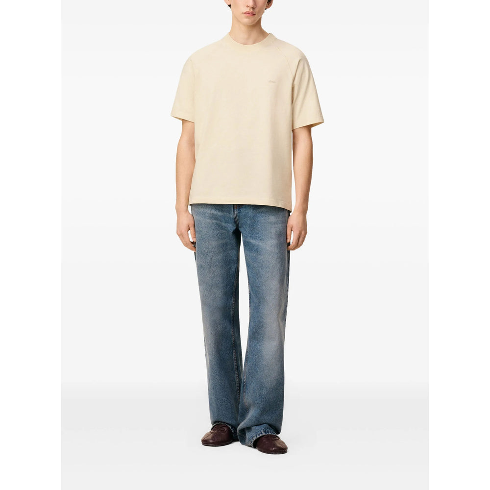 Ami Paris Neutrals T-Shirts & Vests - T-Shirts Men