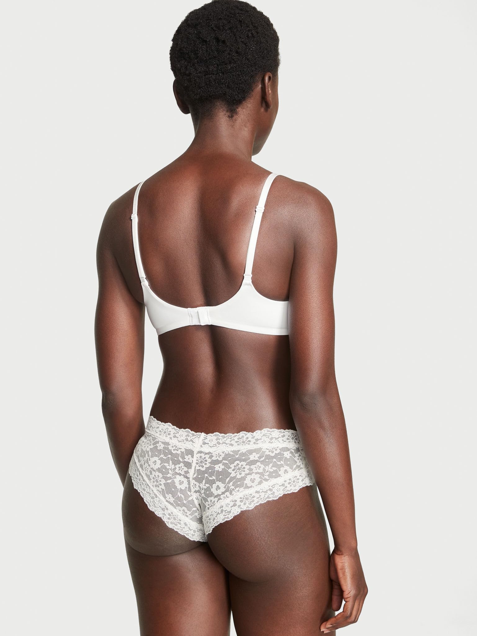 Victoria's Secret Lace Cheeky Panty Pack, Cheeky Panties for Women, Lace Panties, Hipster Panties, Ladies Underwear, Neutral Mix (M)