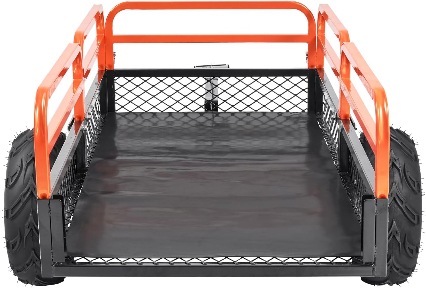 VEVOR ATV UTV Trailer Tow Behind Dump Cart, 1500lbs 15 Cubic Feet, Heavy Duty Yard Garden Trailer Pull Behind Dump Trailer for Lawn Mower Tractor