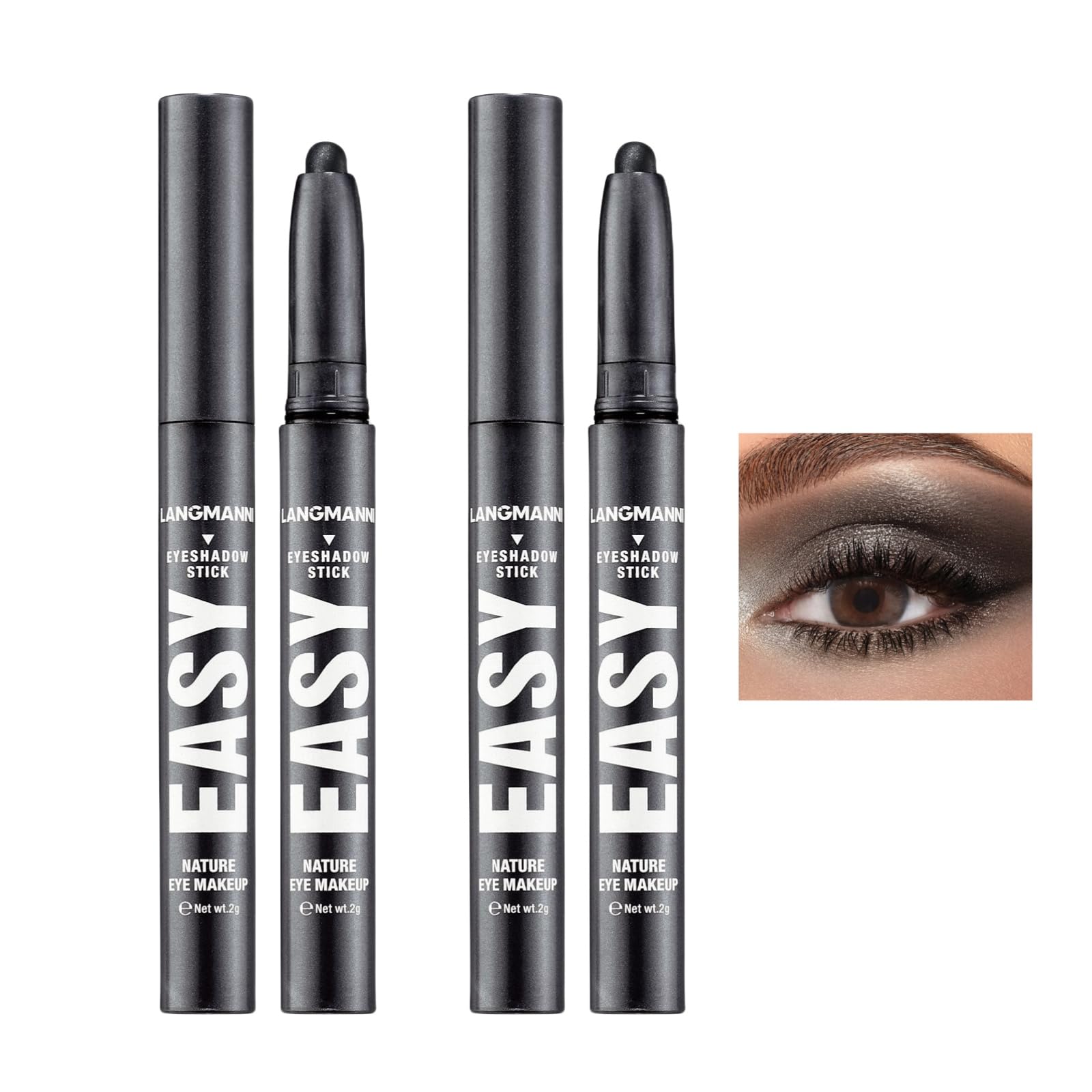 Jolilab Eyeshadow Stick Set, 8 Colors Matte Professional Bright-Colored Contouring and Highlight Eyeshadow Stick, Cream Waterproof Long Lasting High Pigmented Eye Shadow. (8, EYESHADOW B)