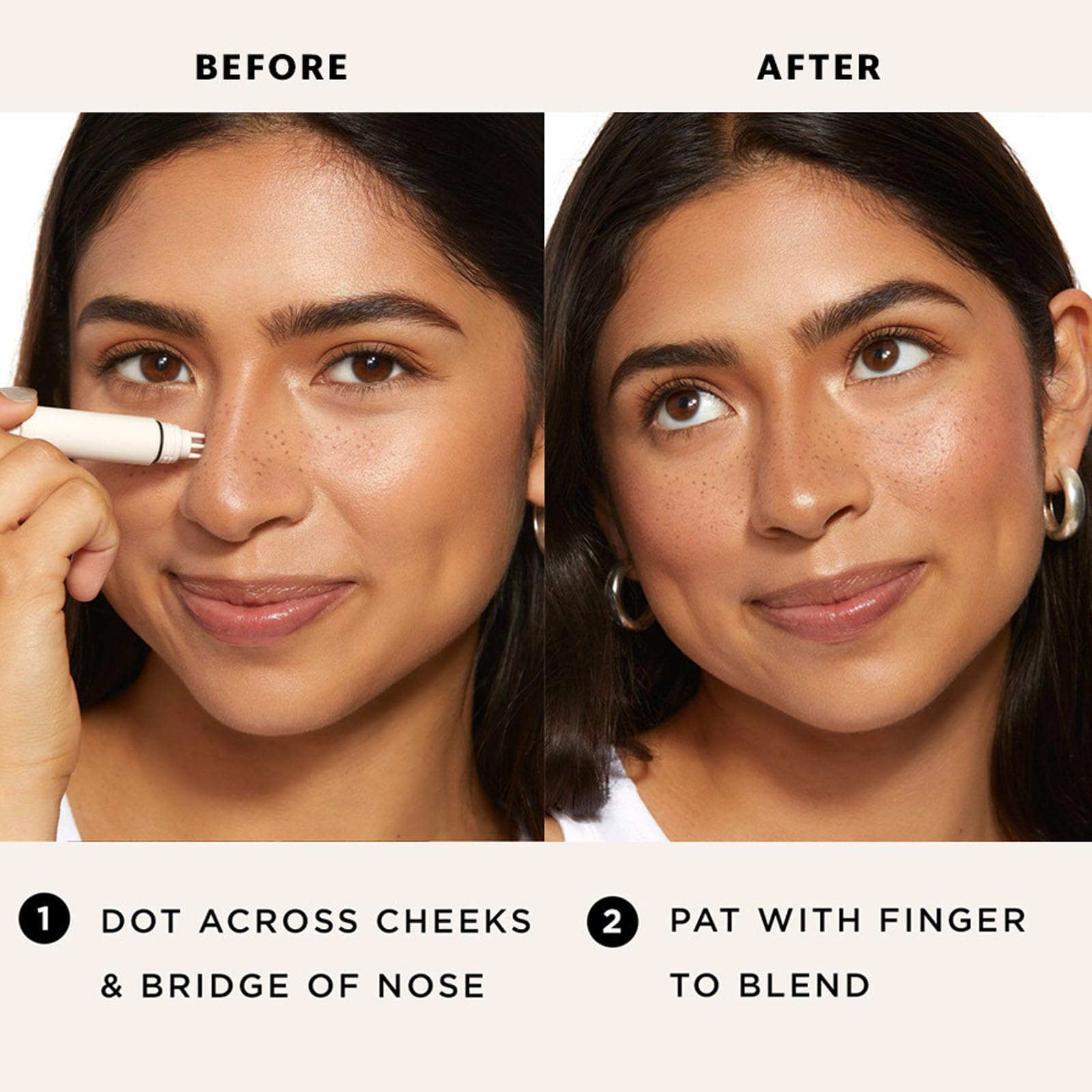 ARCHIDATE Faux Freckle Stamp Pen, Waterproof Fake Freckles Stain Marker with 5-Point Precision Freckle Stamp Cushion, Quick Dry, Long Lasting Freckles Natural Sunkissed Makeup (Light)