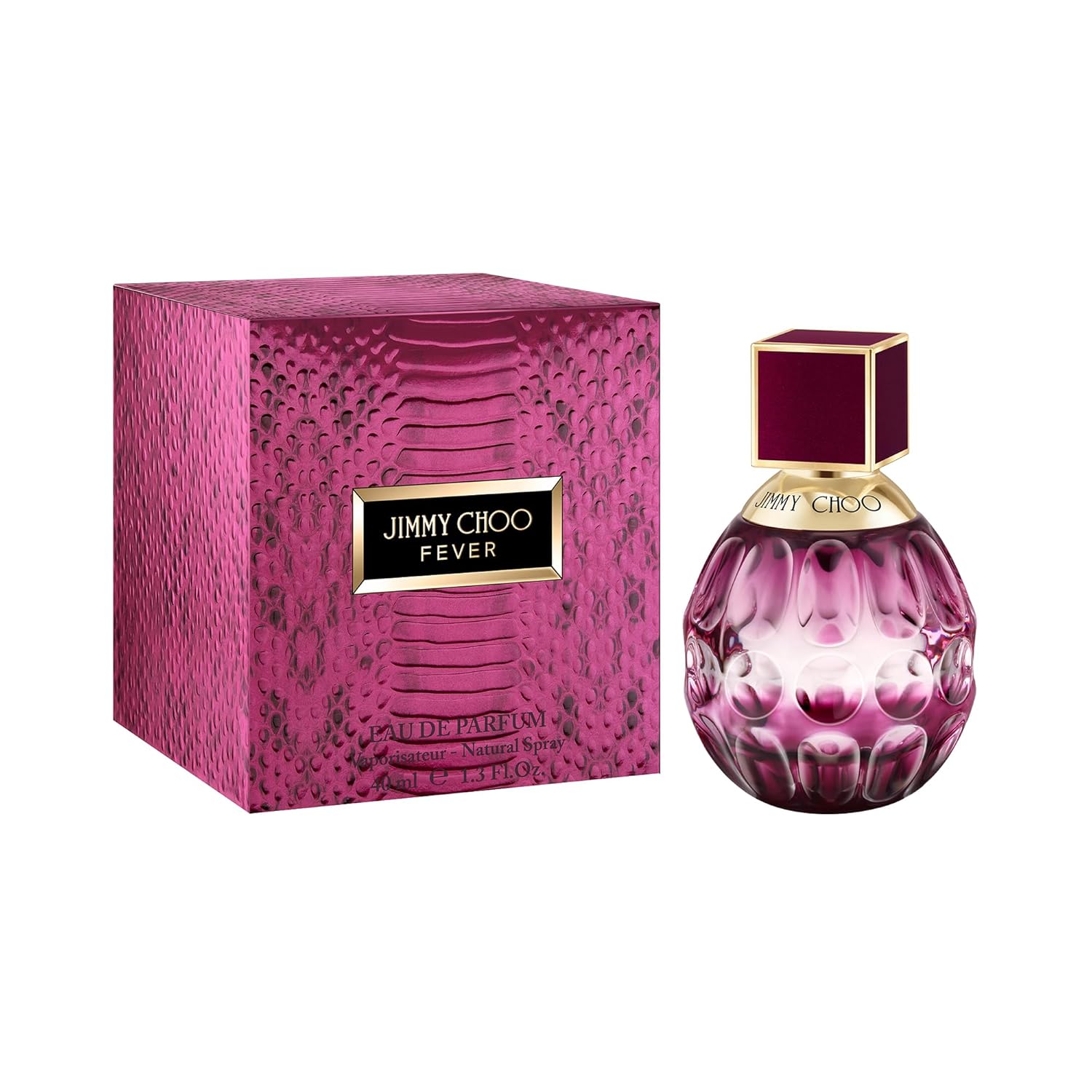 JIMMY CHOO - Fever Eau de Parfum - Women's Fragrance - Floral Gourmand - With notes of Black Plum Nectar, Heliotrope & Roasted Tonka Bean