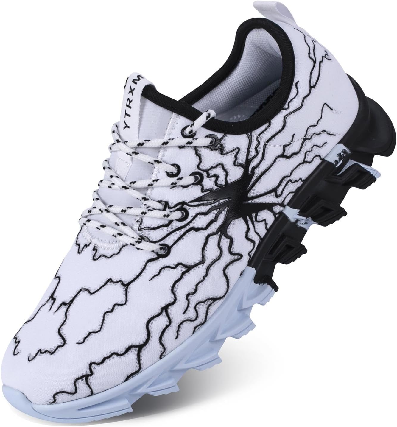 YTRXM Little/Big Boys Running Sneakers Lightweight Slip on Tennis Shoes