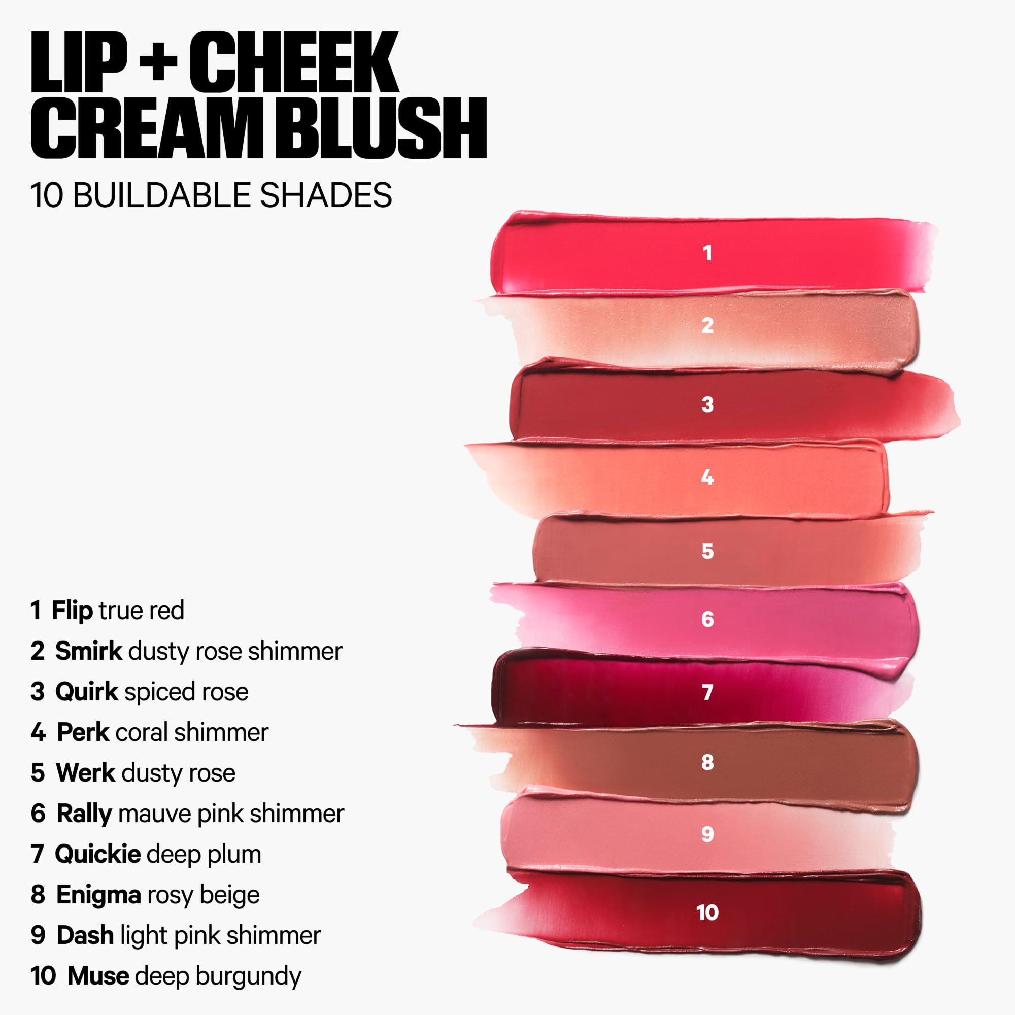 Milk Makeup Lip + Cheek Stick – Multi-Use Cream Blush + Lip Color with Mango Butter, Avocado Oil + Apricot Oil – Hydrating, Buildable, Long-Lasting, Vegan Formula – Werk, 0.21 oz