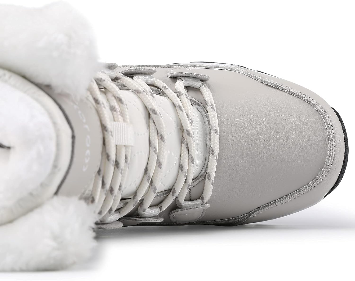 COOJOY Womens Winter Snow Boots Waterproof Shoes Walking Comfortable Hiking Tennis Booties Furry Mid Calf Warm Lightweight