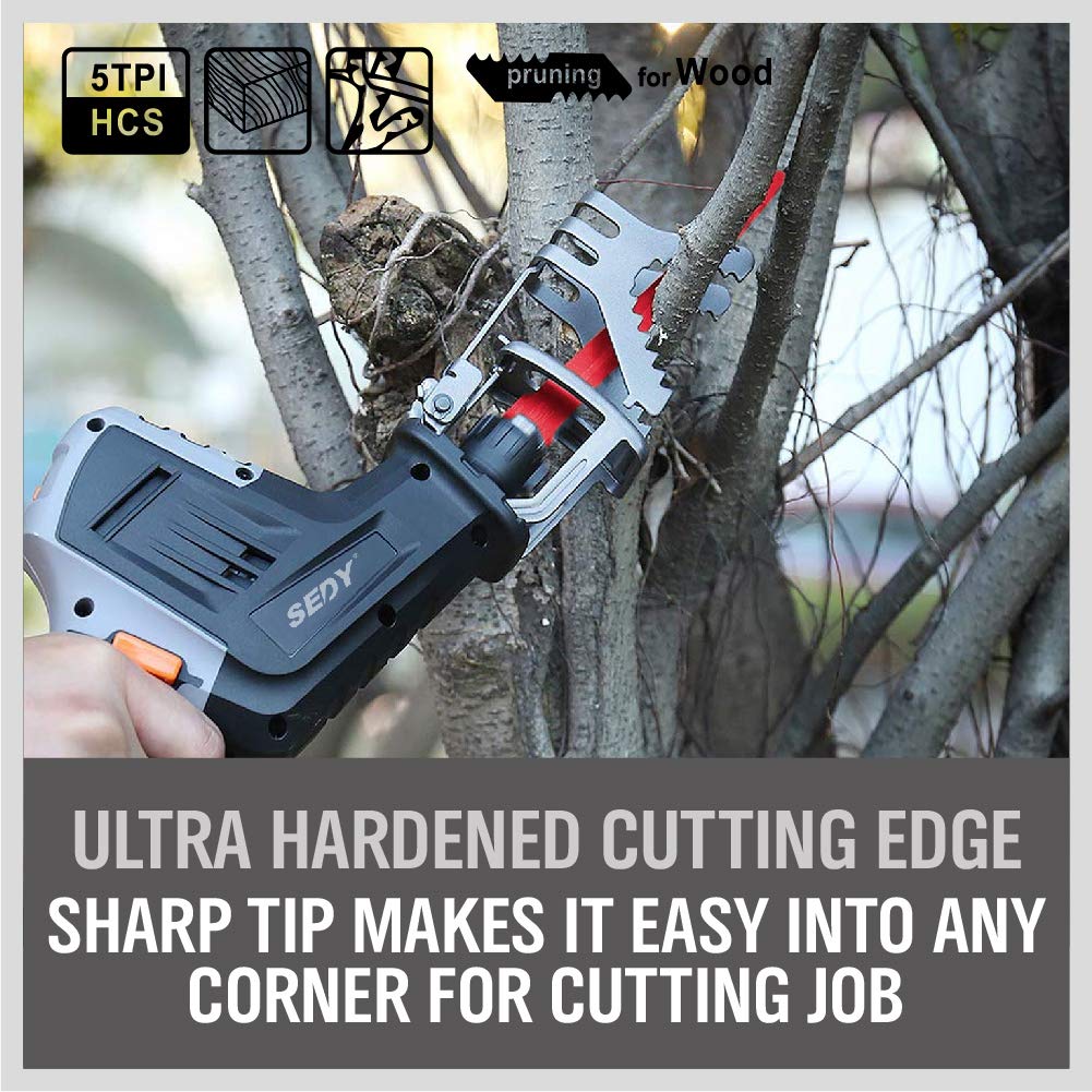 36-Piece Ultimate Reciprocating Saw Blade Set - Premium Saw Blades, Durable Wood & Metal Cutting Blades with Storage Pouch, Long-Lasting Pruning Blades