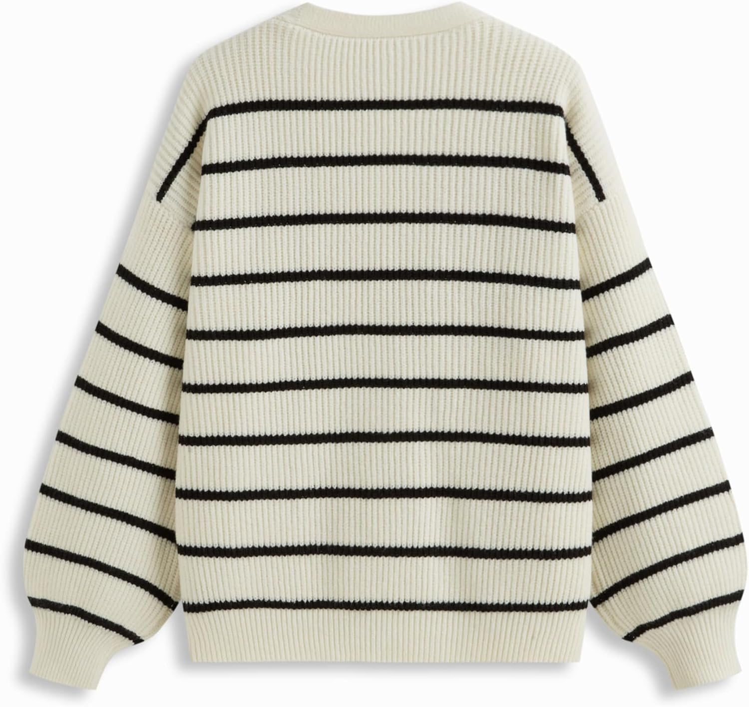 CIDER Women's Striped Knit Cardigan Button Down V Neck Fall Fashion Casual Sweater