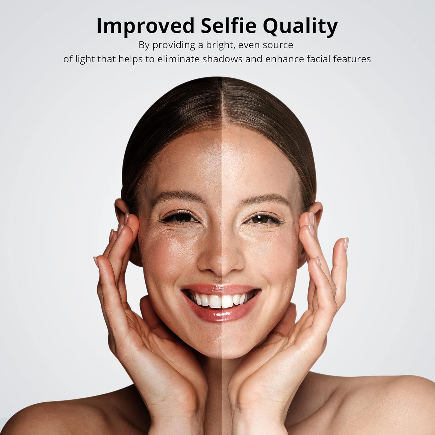 ATUMTEK 10" Ring Light with 55" Tripod Stand, Dimmable LED Selfie Light with Phone Holder & Bluetooth Remote, 3 Color Modes & 10 Brightness Levels for TikTok, Zoom, YouTube, Streaming, Vlogging