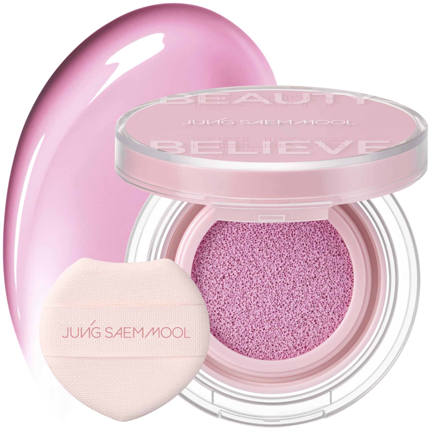 JUNGSAEMMOOL Artist Cushion Blush (Dewy Coral) | Easy to Blend, Lightweight, Hydrating Korean Makeup Cushion Blush for Dewy & Glowing Cheeks
