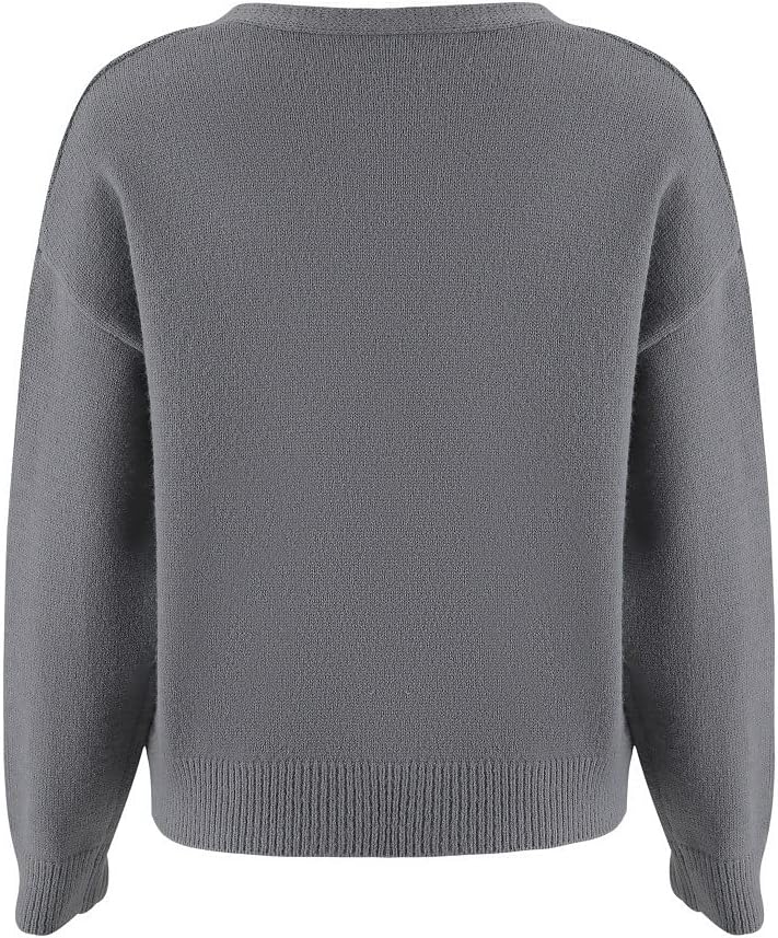 ZOCAVIA Women's Floral Knit Sweaters Cardigan Fall Winter Button Down Open Front Casual Flower Embroidered Cropped Sweaters