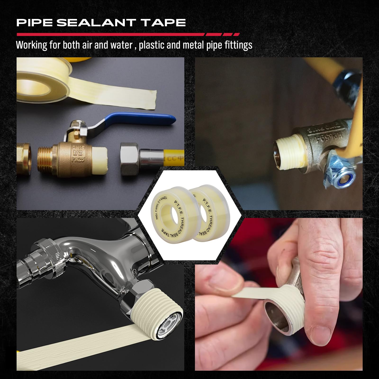 4-Piece Flare Nut Wrench Set - SAE Brake Line Wrench 1/4, 5/16, 3/8, 7/16, 1/2, 9/16, 5/8, 11/16-inch, Professional Offset Heads, Portable Organizer Pouch Included