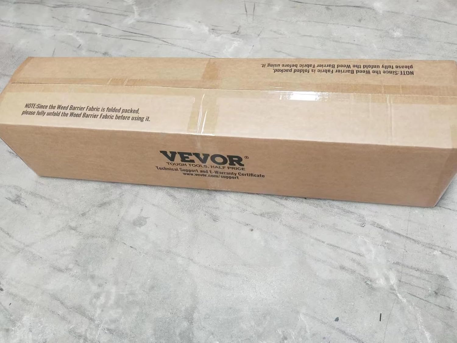 VEVOR Driveway Fabric, Heavy Duty 6x300ft 3oz Woven Landscape Fabric, Garden Weed Barrier Fabric, Weed Control Fabric, Geotextile Fabric for Landscaping, Ground Cover, Weed Block Gardening Mat, Black