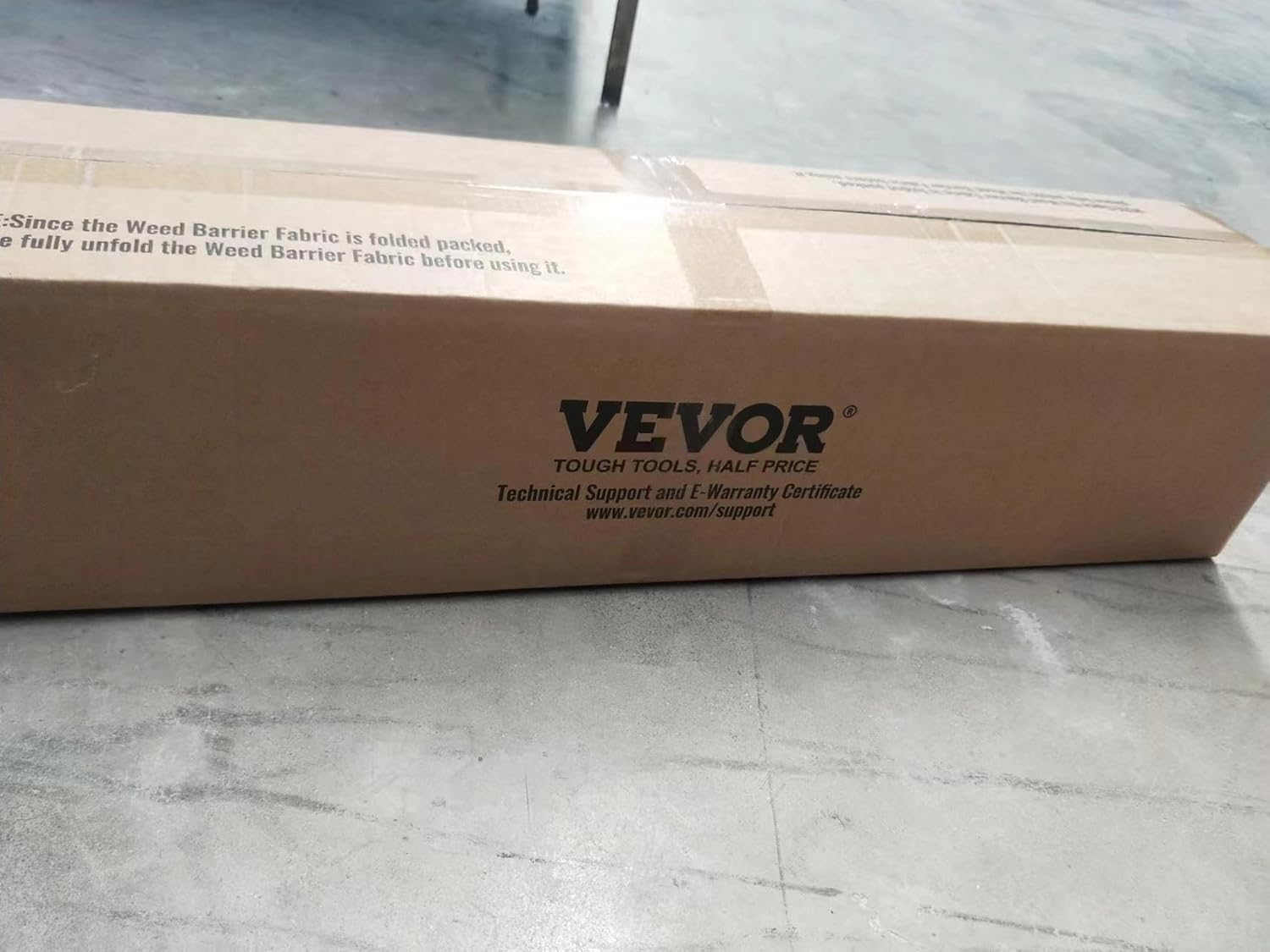 VEVOR Driveway Fabric, Heavy Duty 6x300ft 3oz Woven Landscape Fabric, Garden Weed Barrier Fabric, Weed Control Fabric, Geotextile Fabric for Landscaping, Ground Cover, Weed Block Gardening Mat, Black